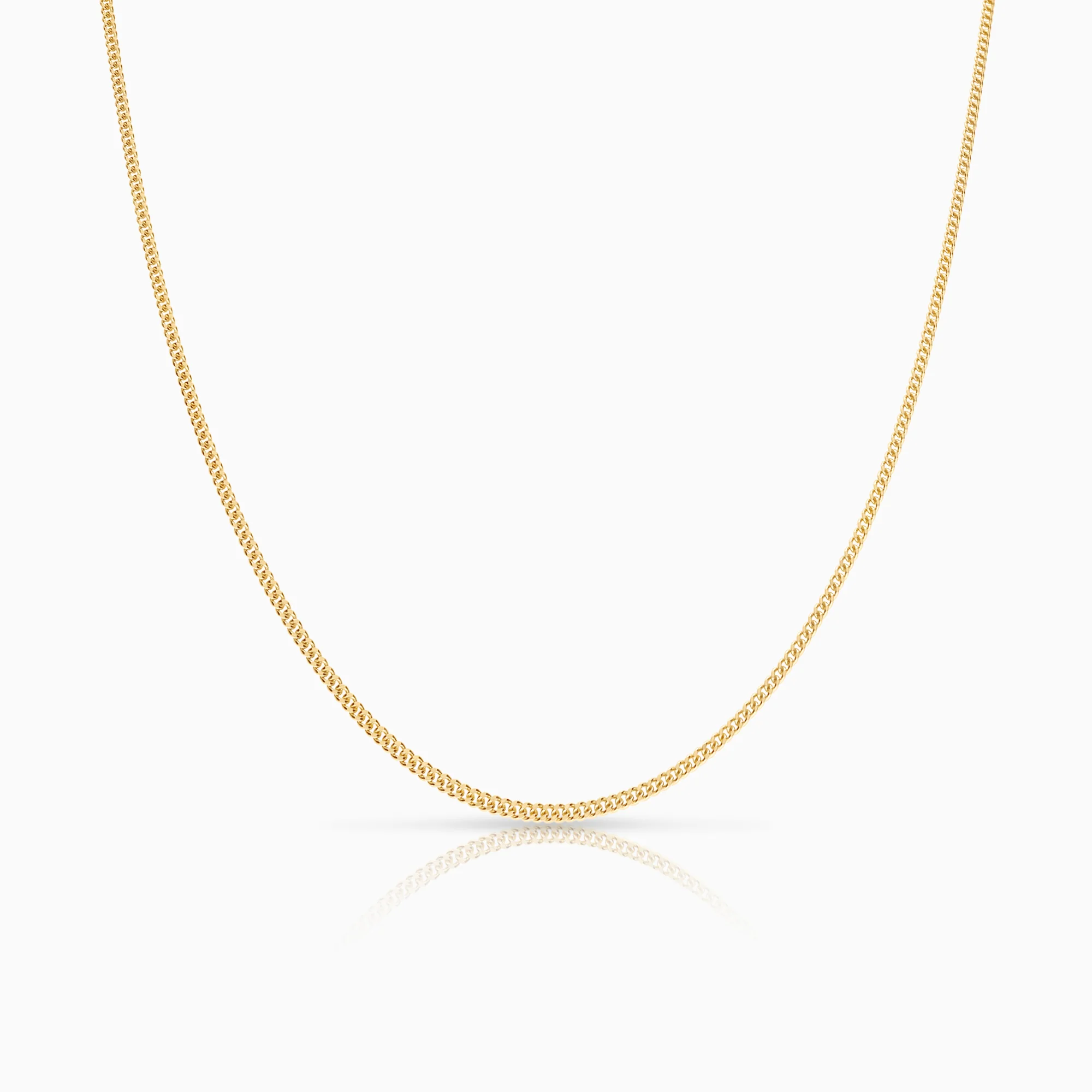 Curb necklace 3.64g 18K gold
