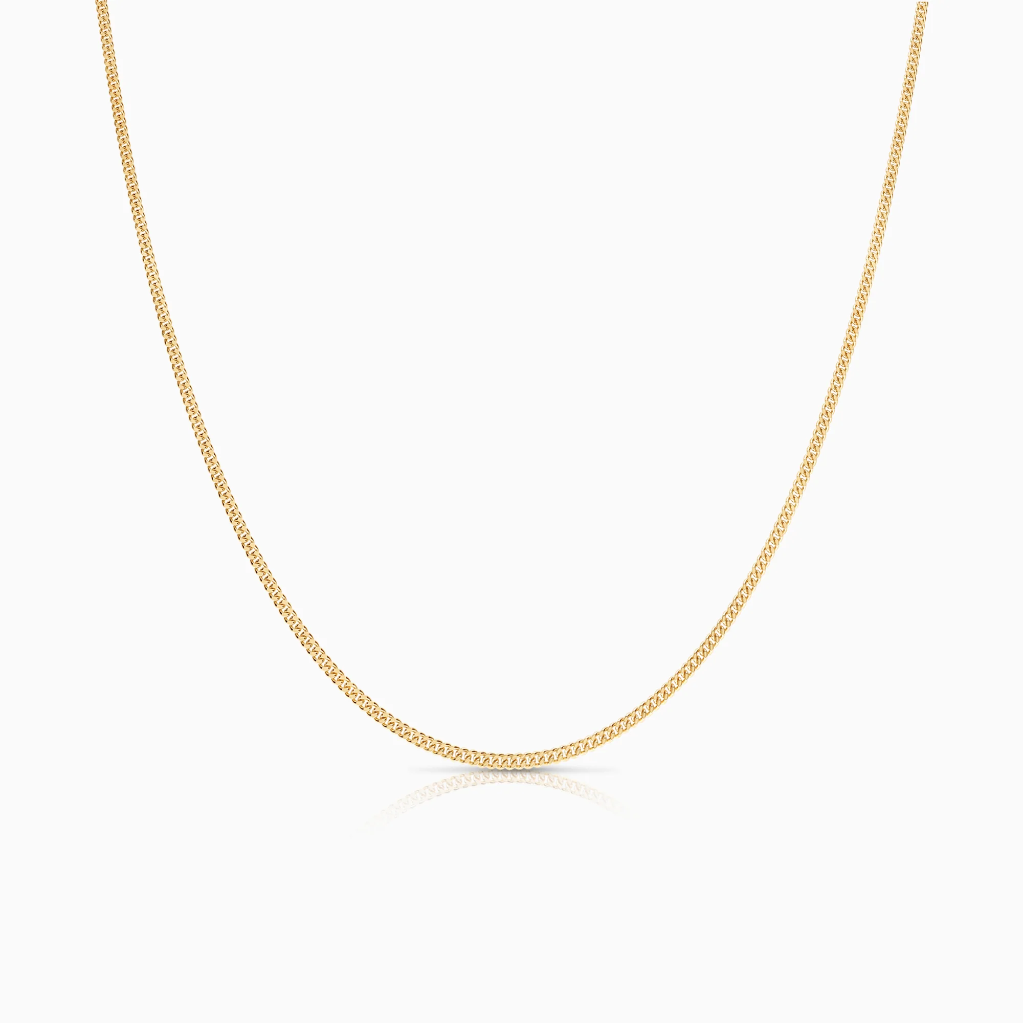 Curb necklace 3.65g 18K gold