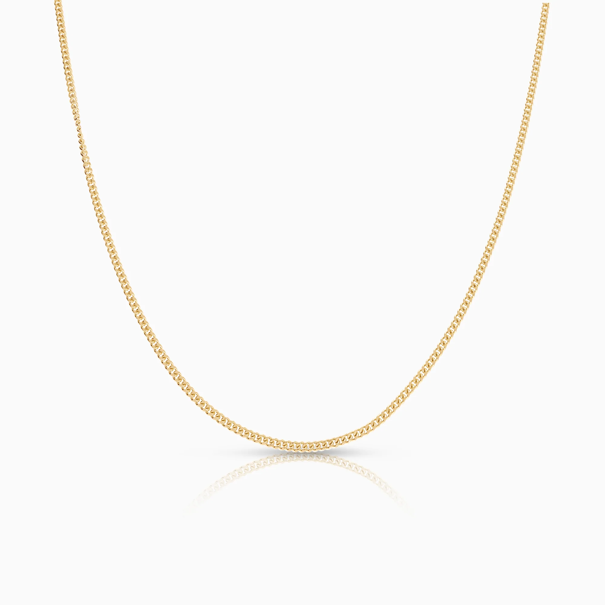Curb necklace 3.70g 18K gold