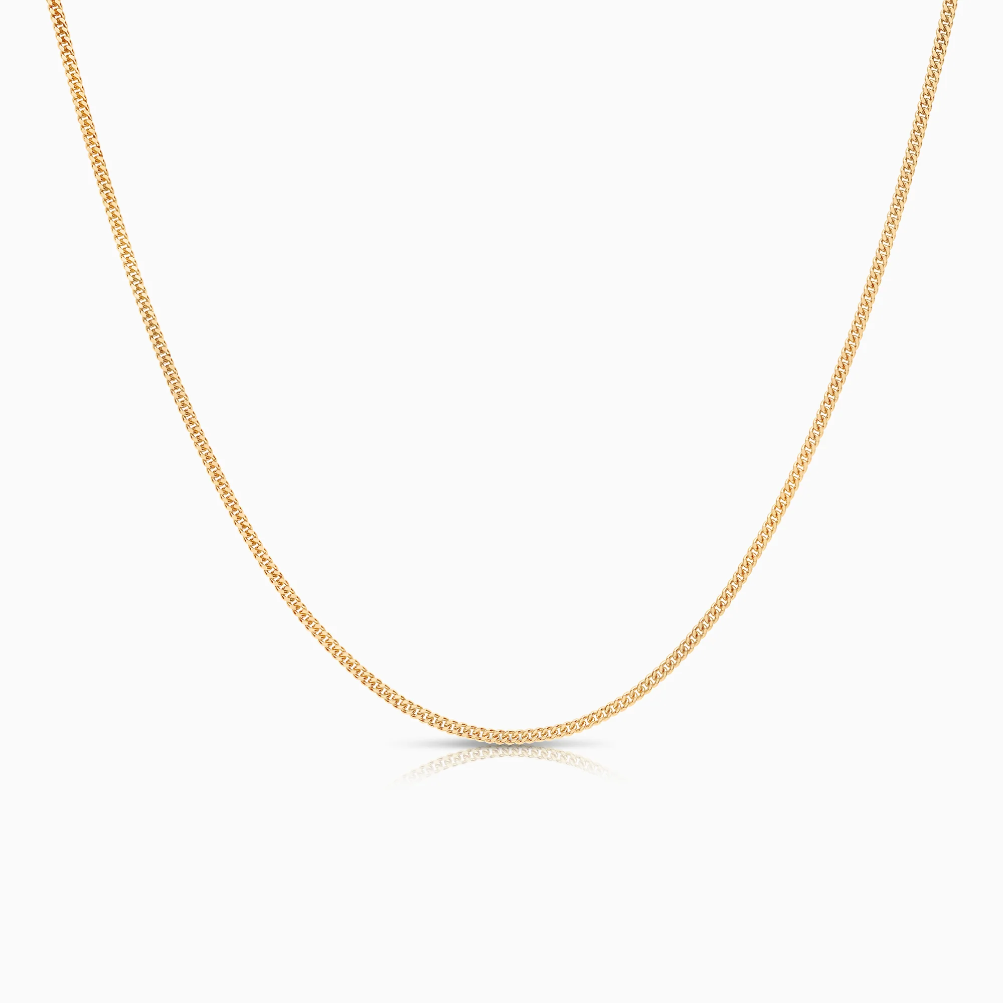 Curb necklace 3.85g 18K yellow gold