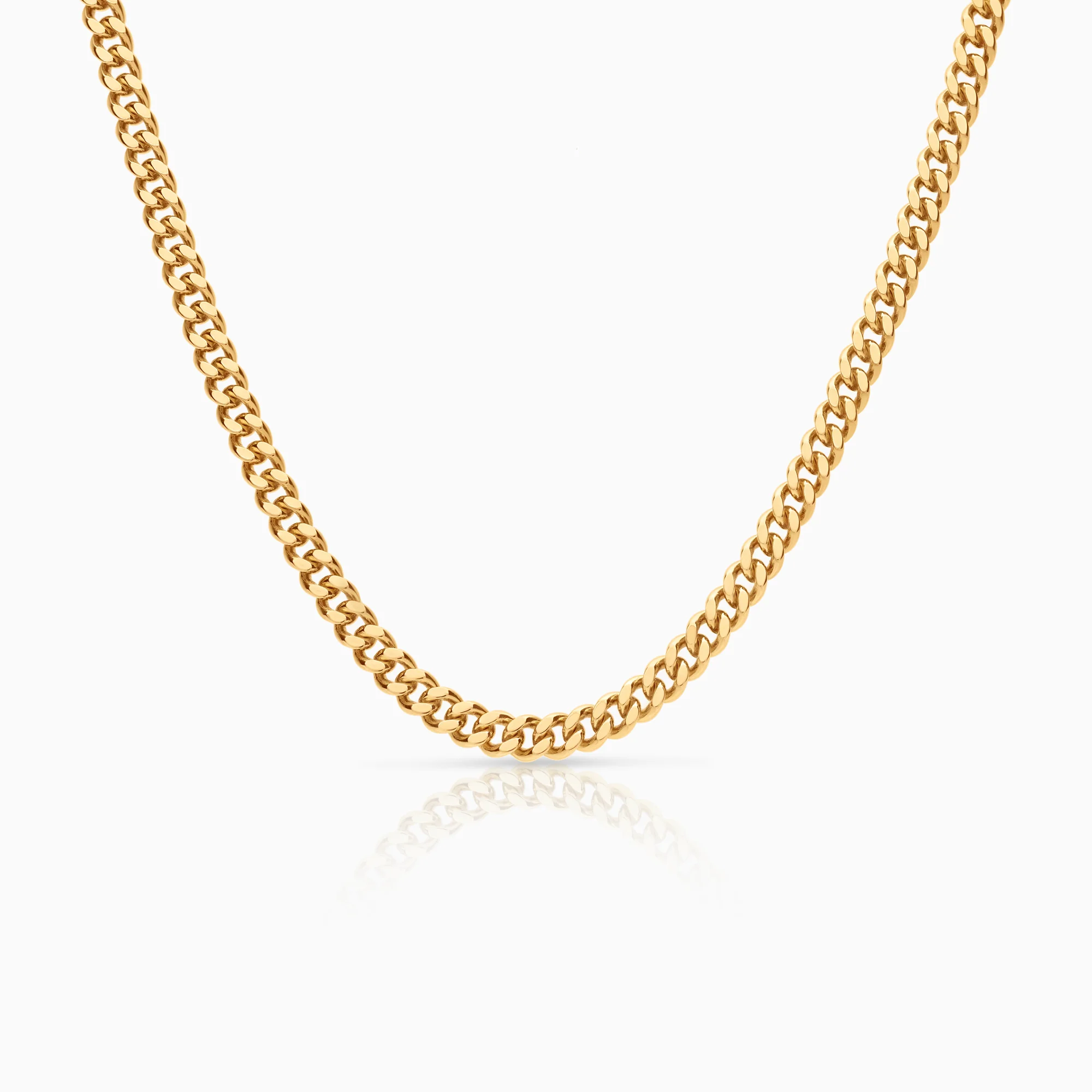 Curb necklace 33.59g 18K gold