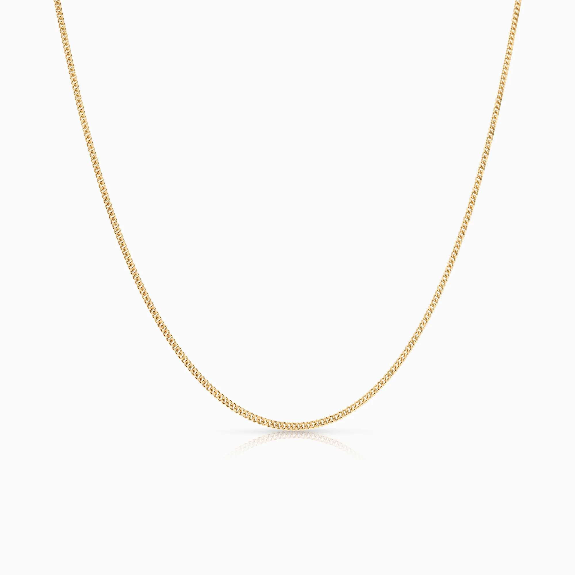 Curb necklace 4.01g 18K gold