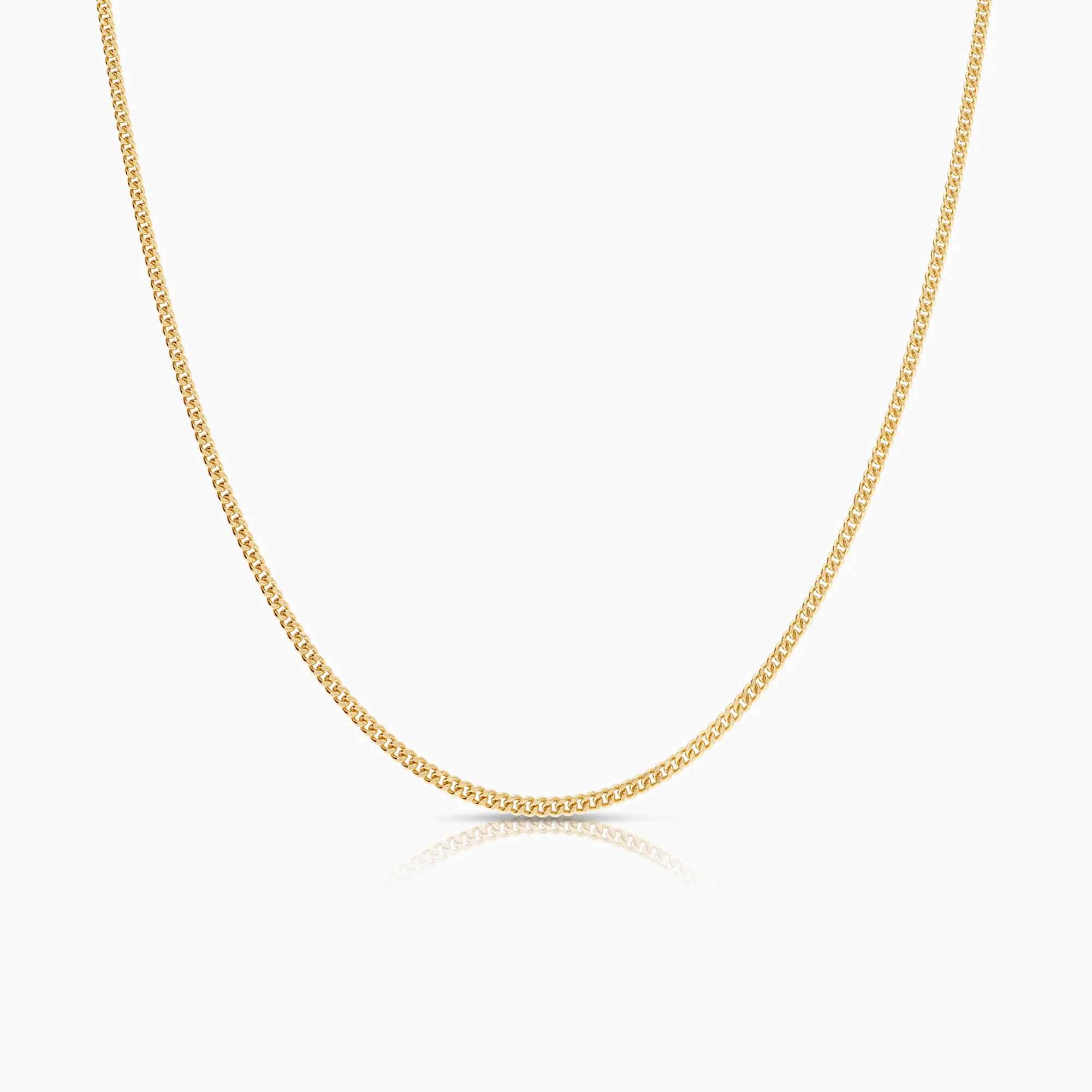 Curb necklace 4.02g 18K gold