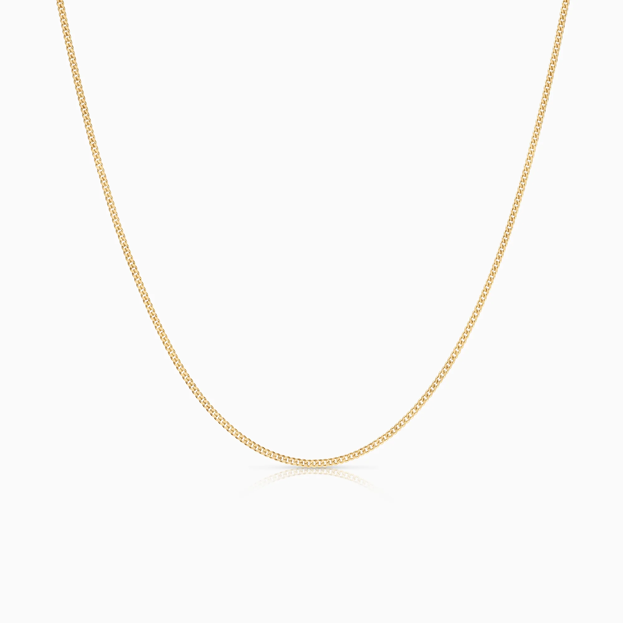Curb necklace 4.30g 18K gold