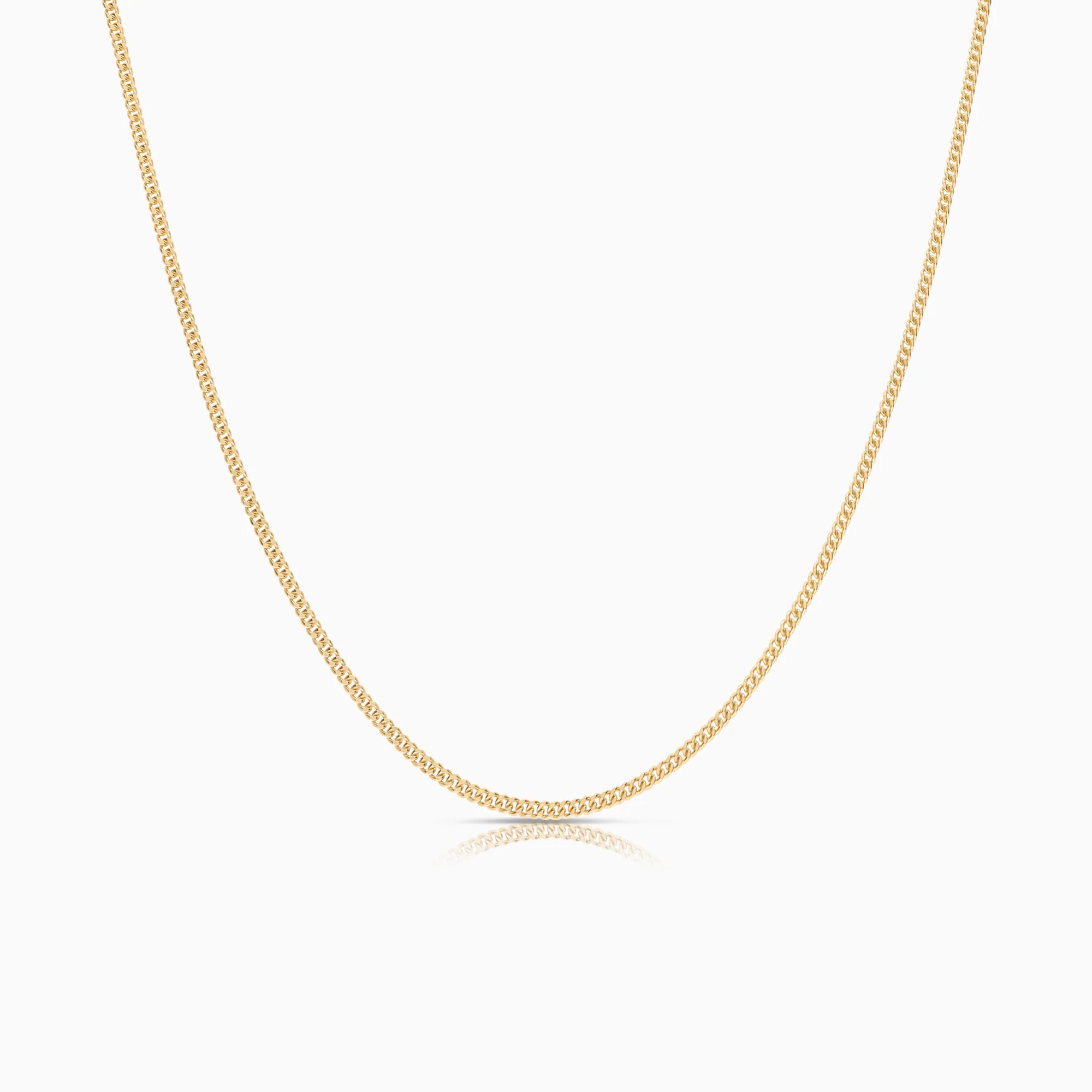 Curb necklace 4.46g 18K gold