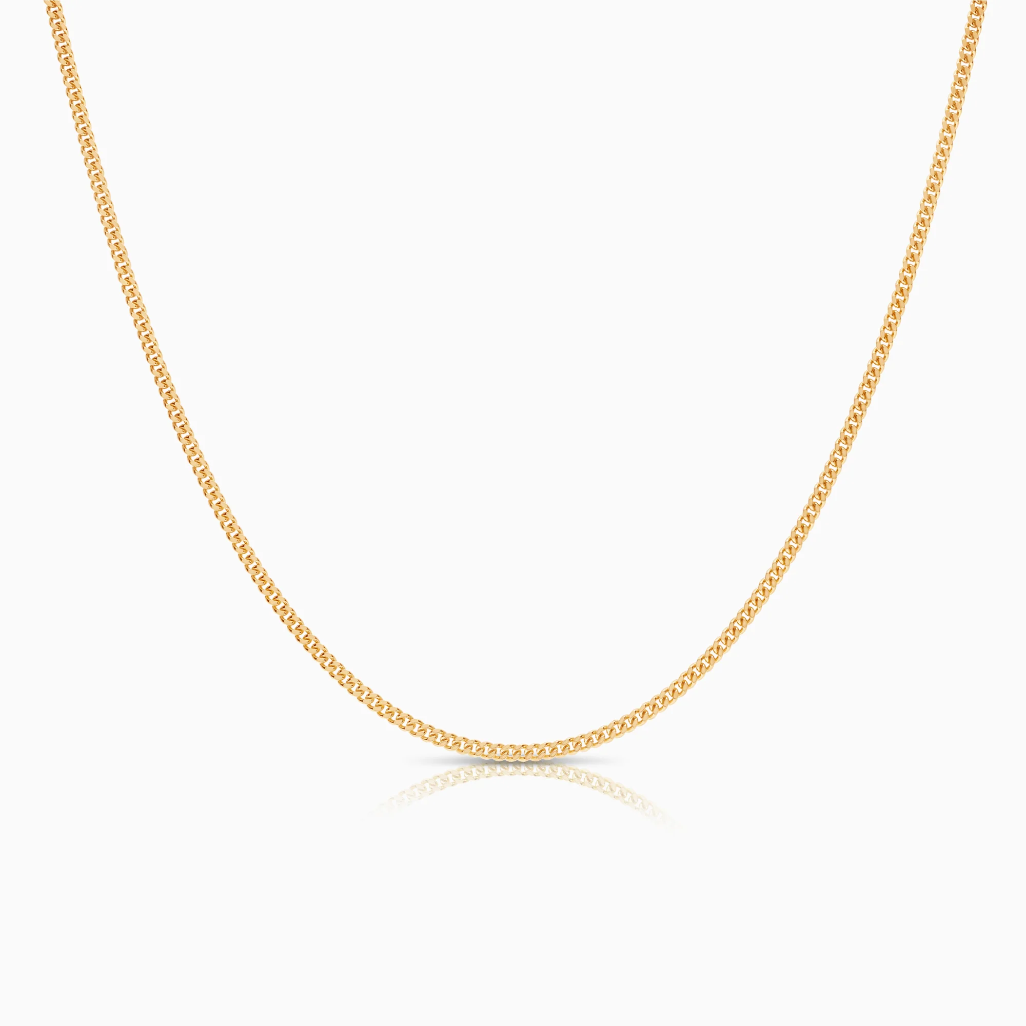 Curb necklace 4.86g 18K gold