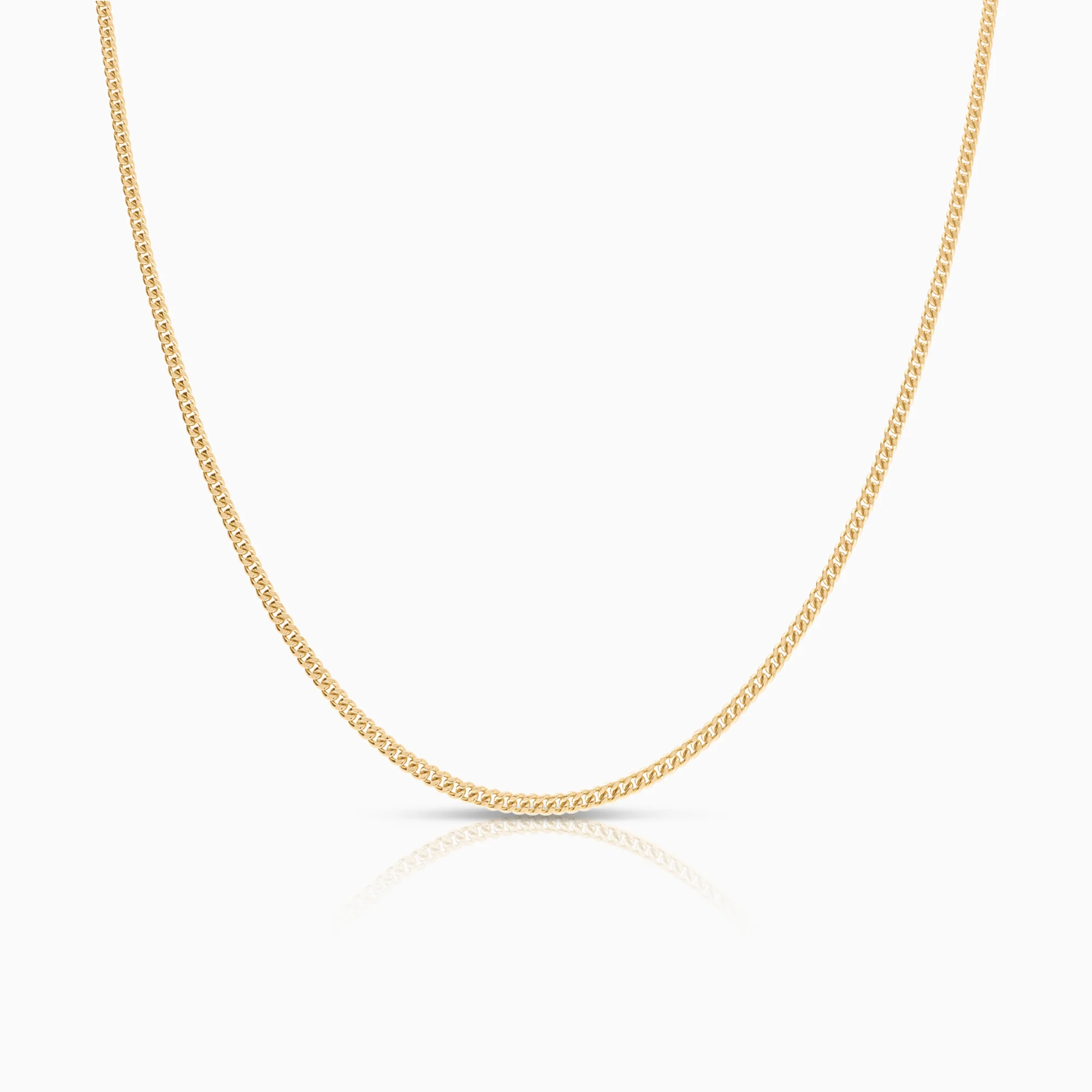 Curb necklace 5.21g 18K gold