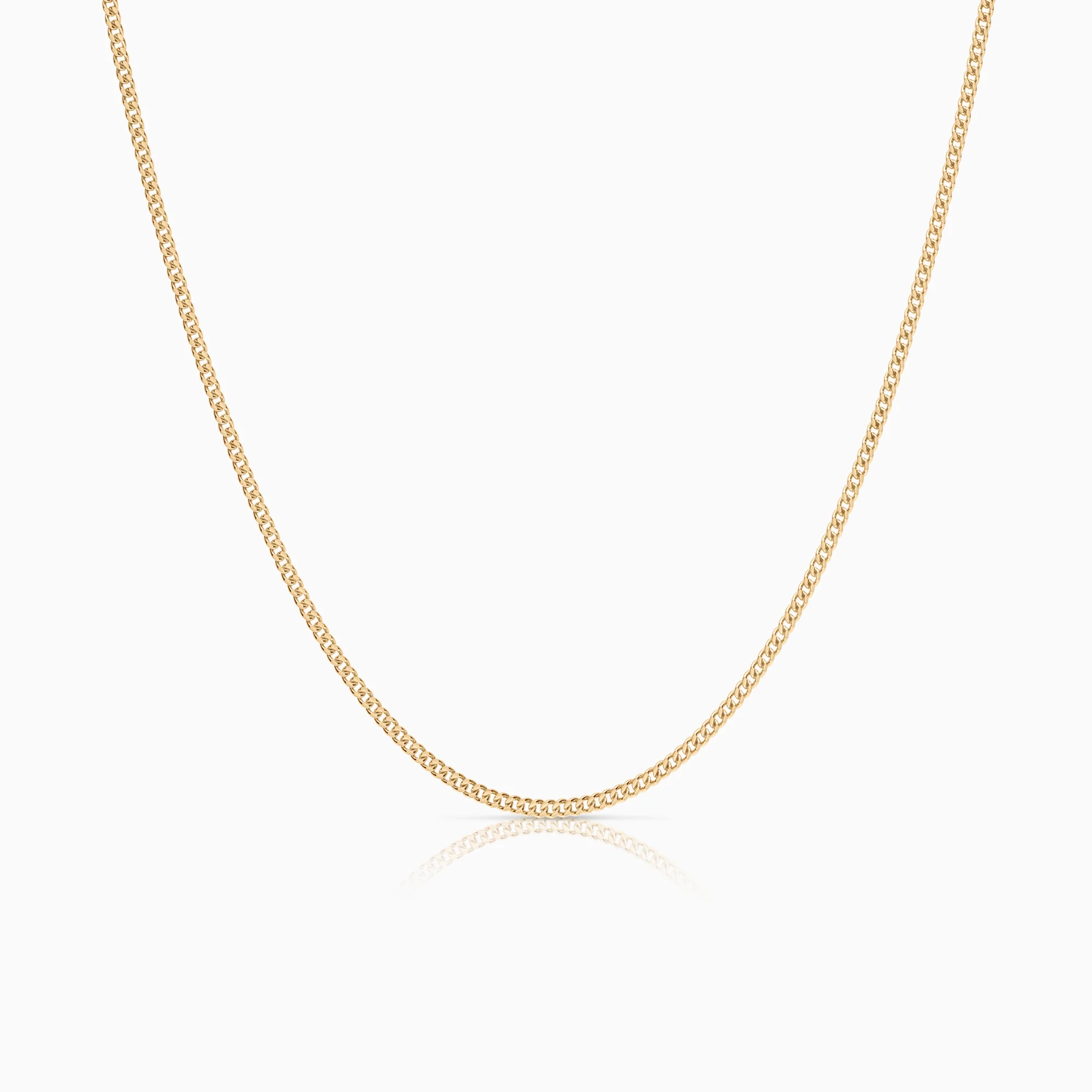 Curb necklace 5.28g 18K gold