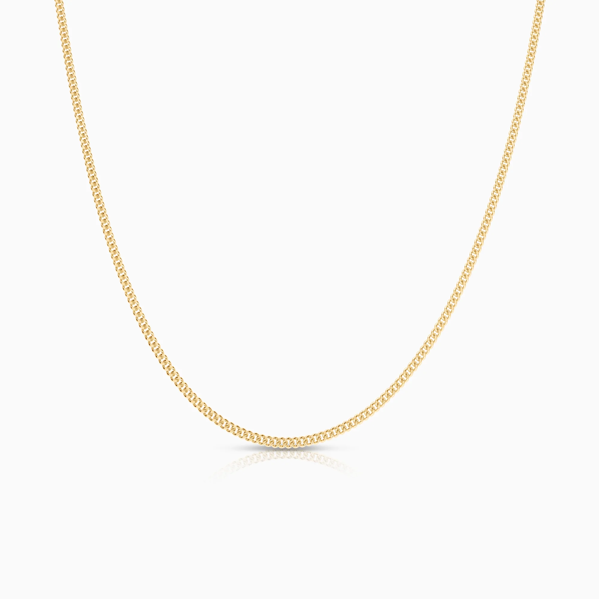 Curb necklace 5.95g 18K gold