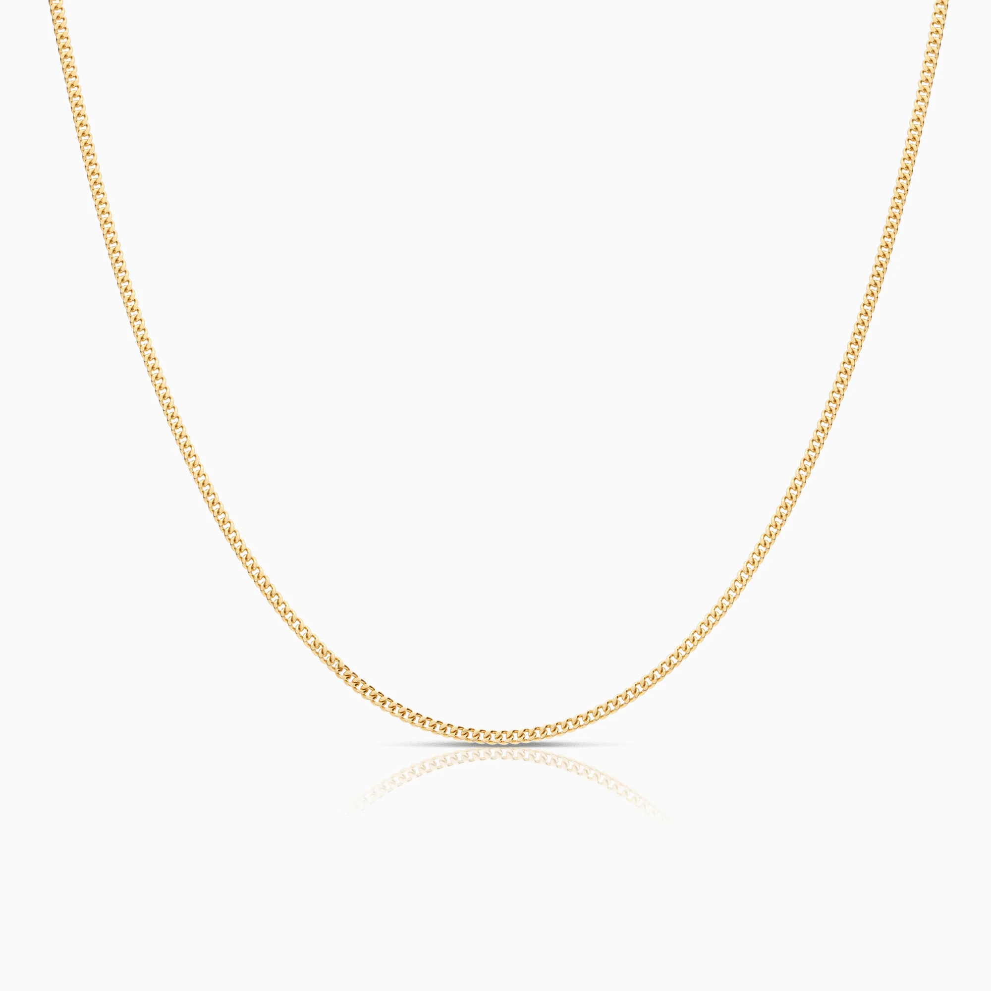 Curb necklace 5.36g 18K gold