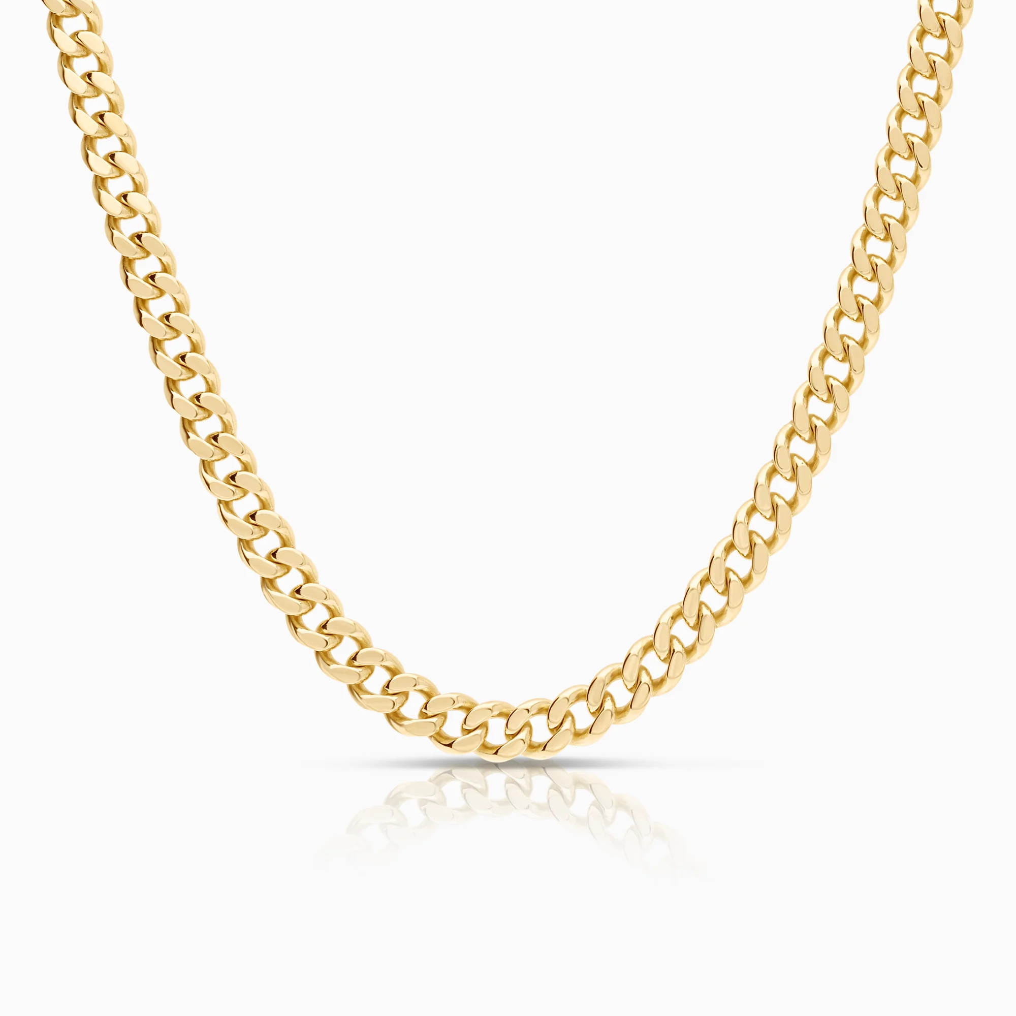 Curb necklace 57.33g 18K gold