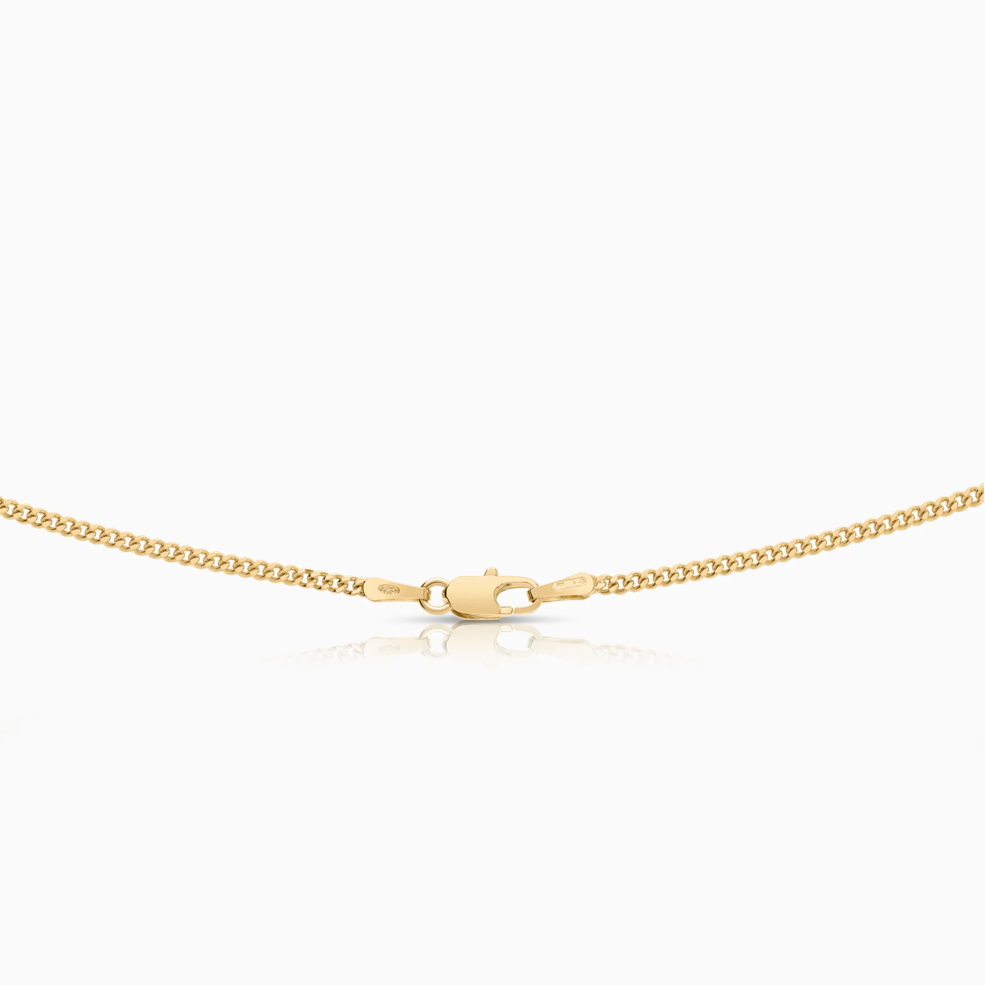 Curb necklace 6.04g 18K gold - Image 2