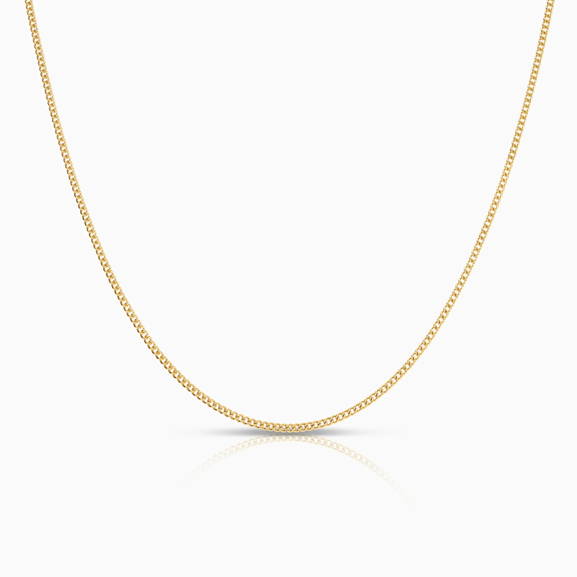 Curb necklace 7.59g 18K gold
