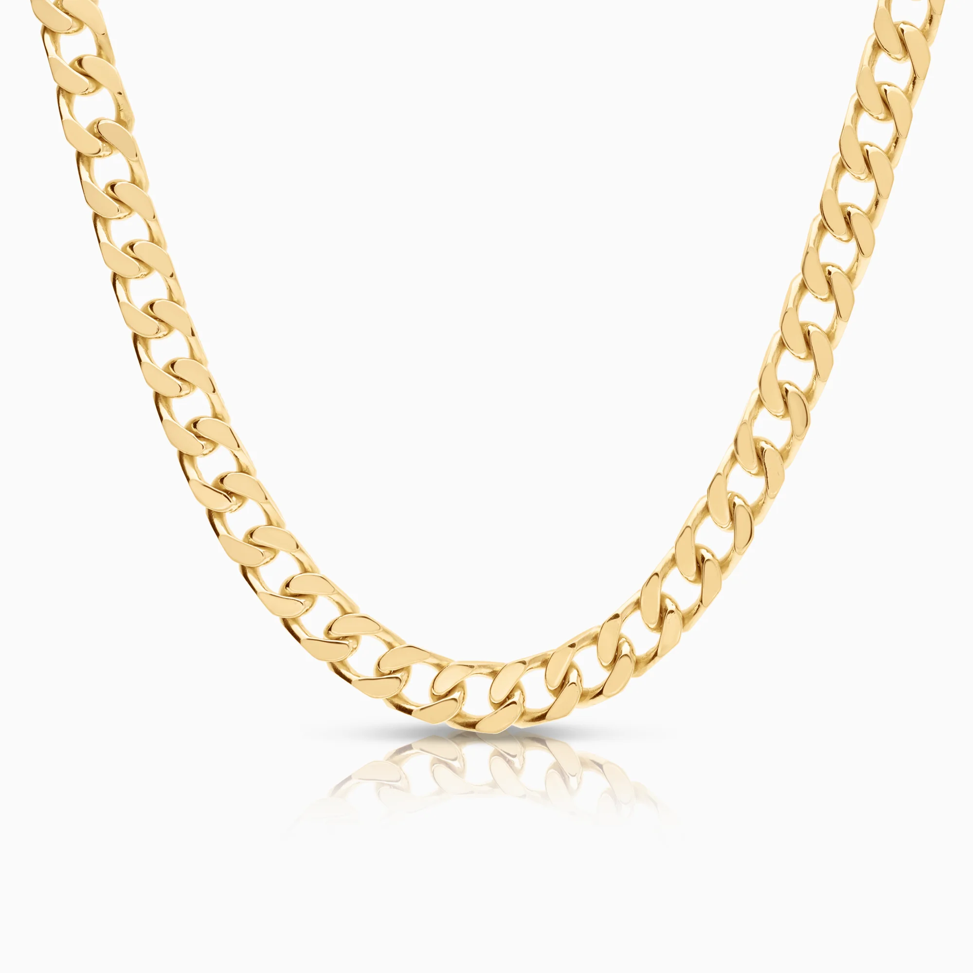 Curb necklace 86.08g 18K gold