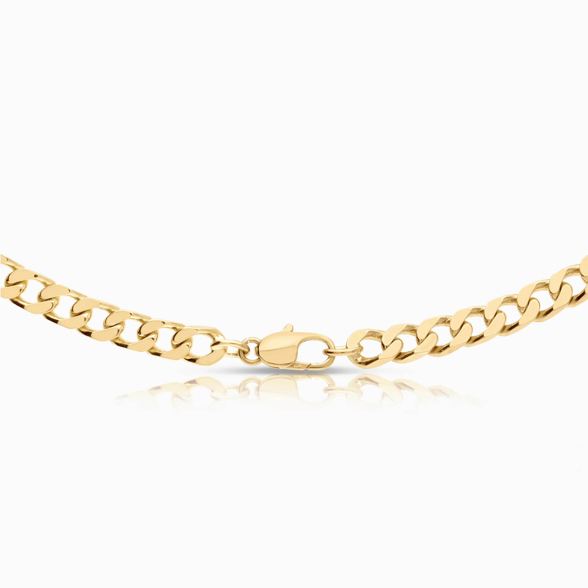 Curb necklace 86.08g 18K gold - Image 3