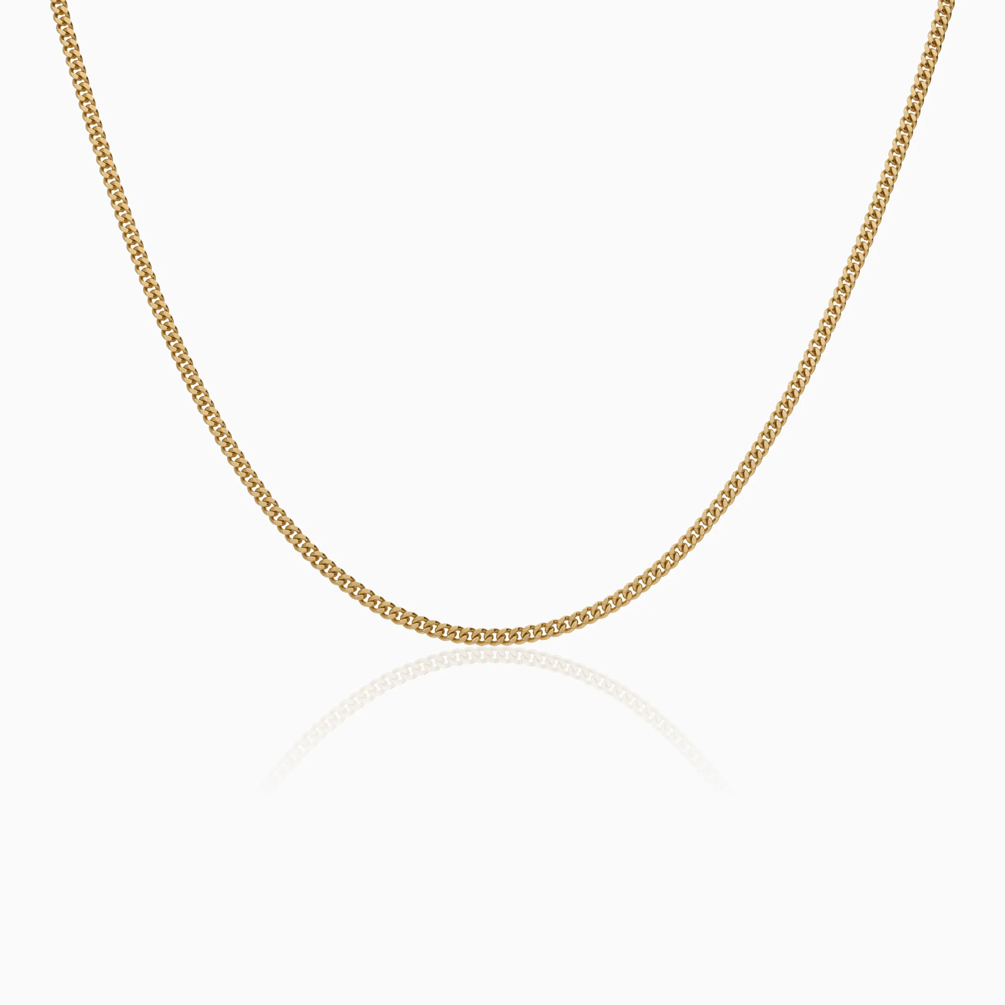 Curb necklace 8.70g 18K gold