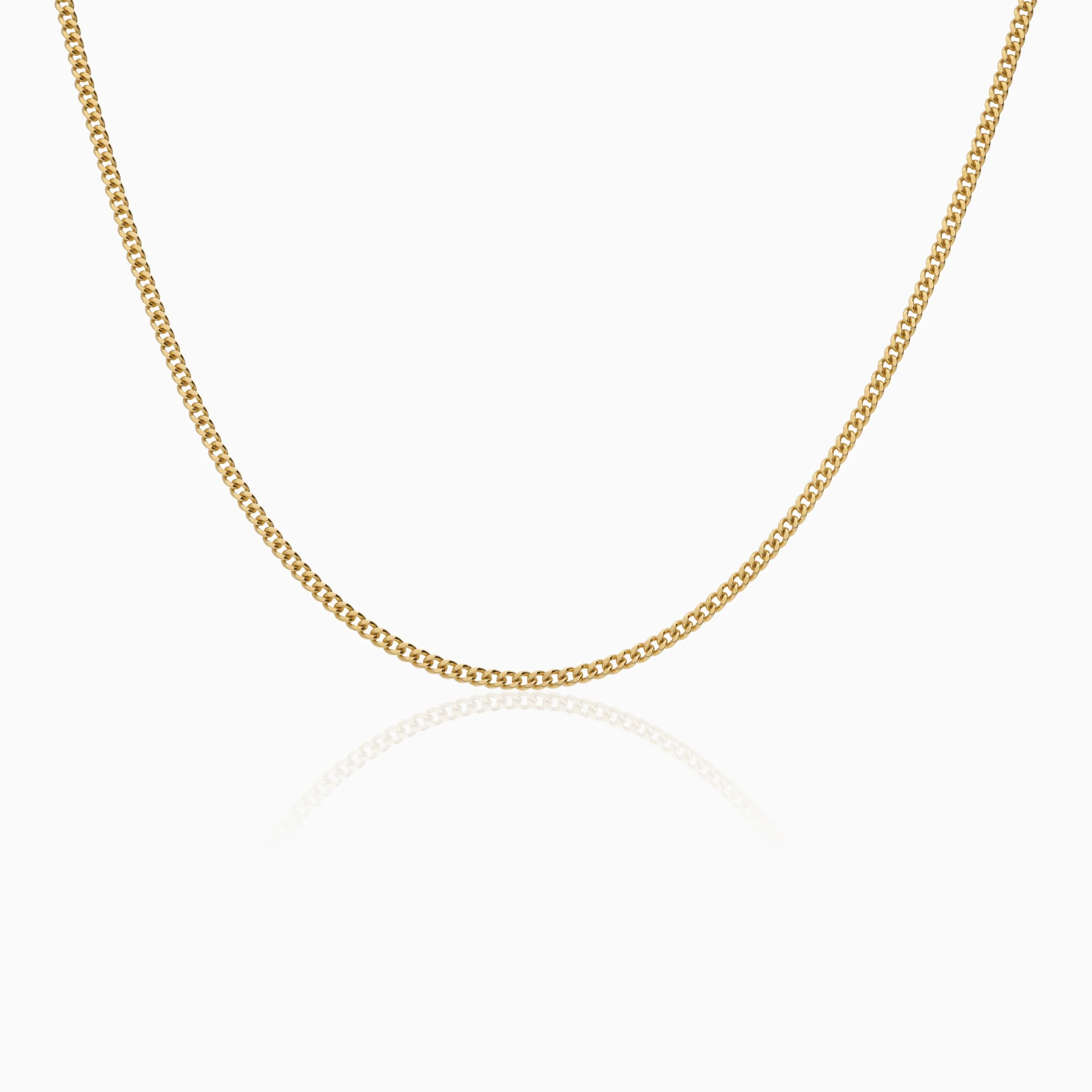 Curb necklace 8.86g 18K gold
