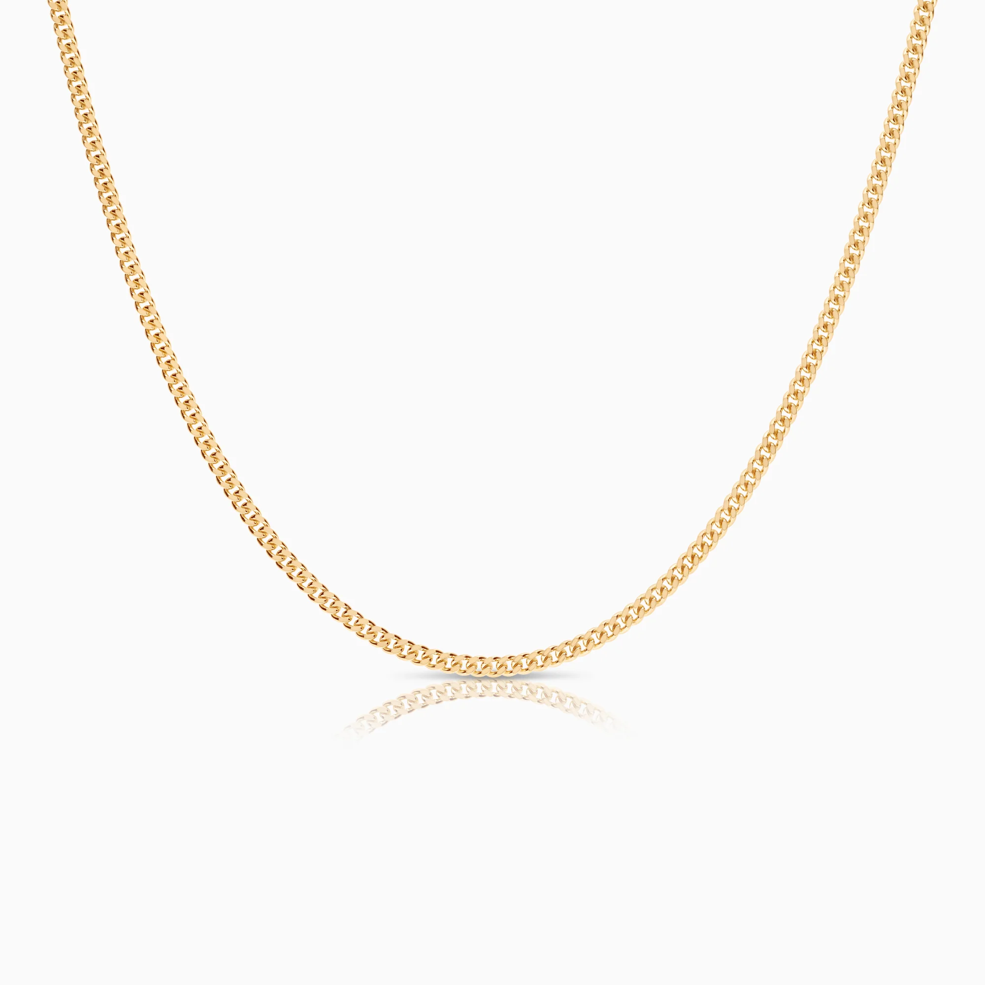 Curb necklace 9.59g 18K gold
