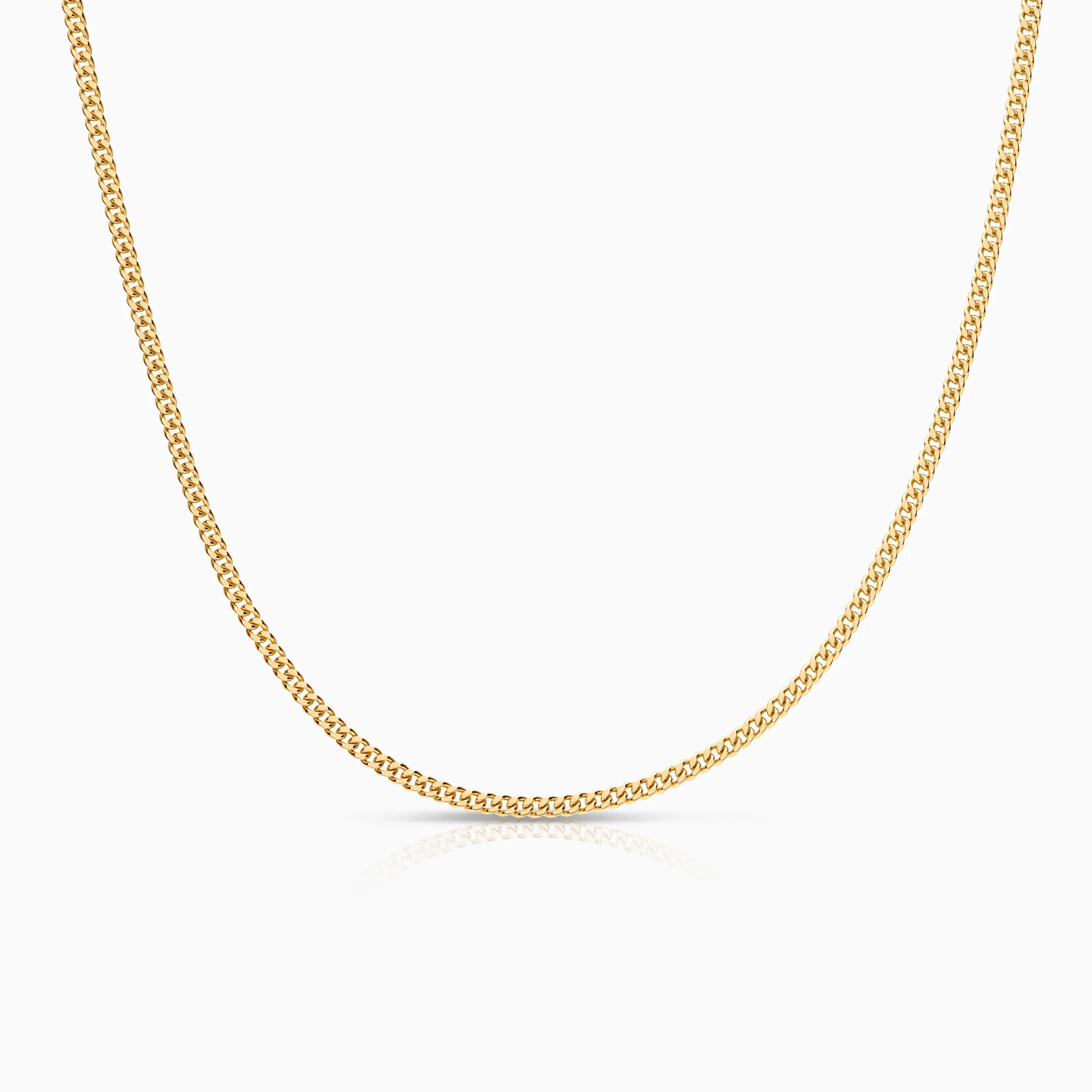 Curb necklace 9.86g 18K gold