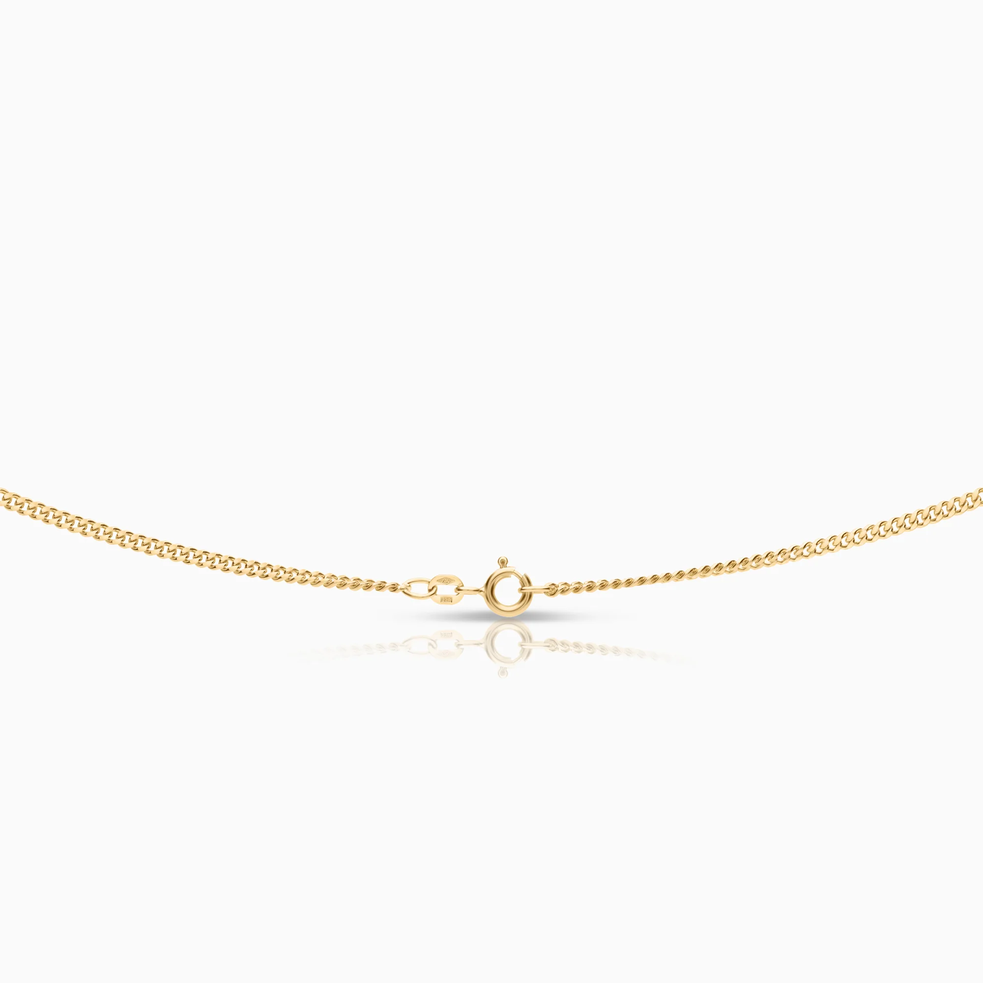 Curb necklace 9.86g 18K gold - Image 2