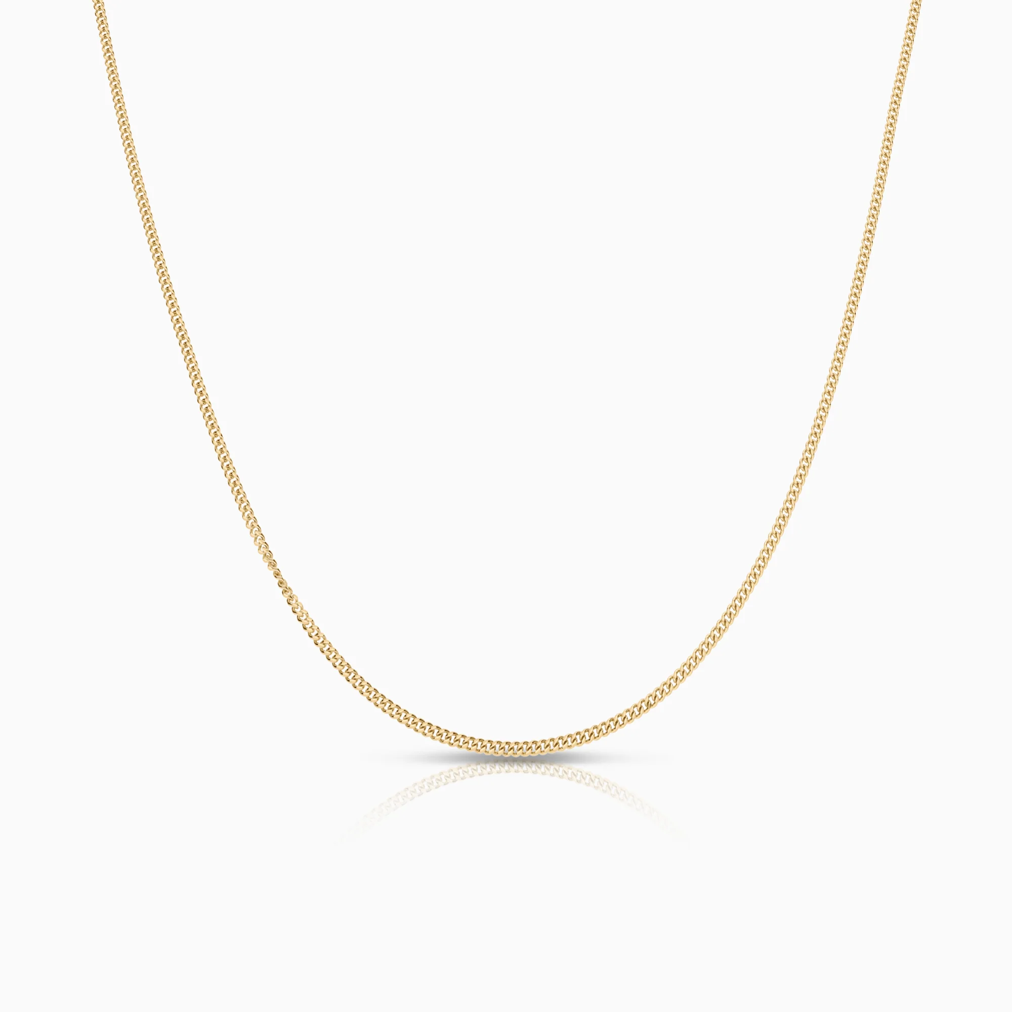 Curb necklace 2.16g 18K gold