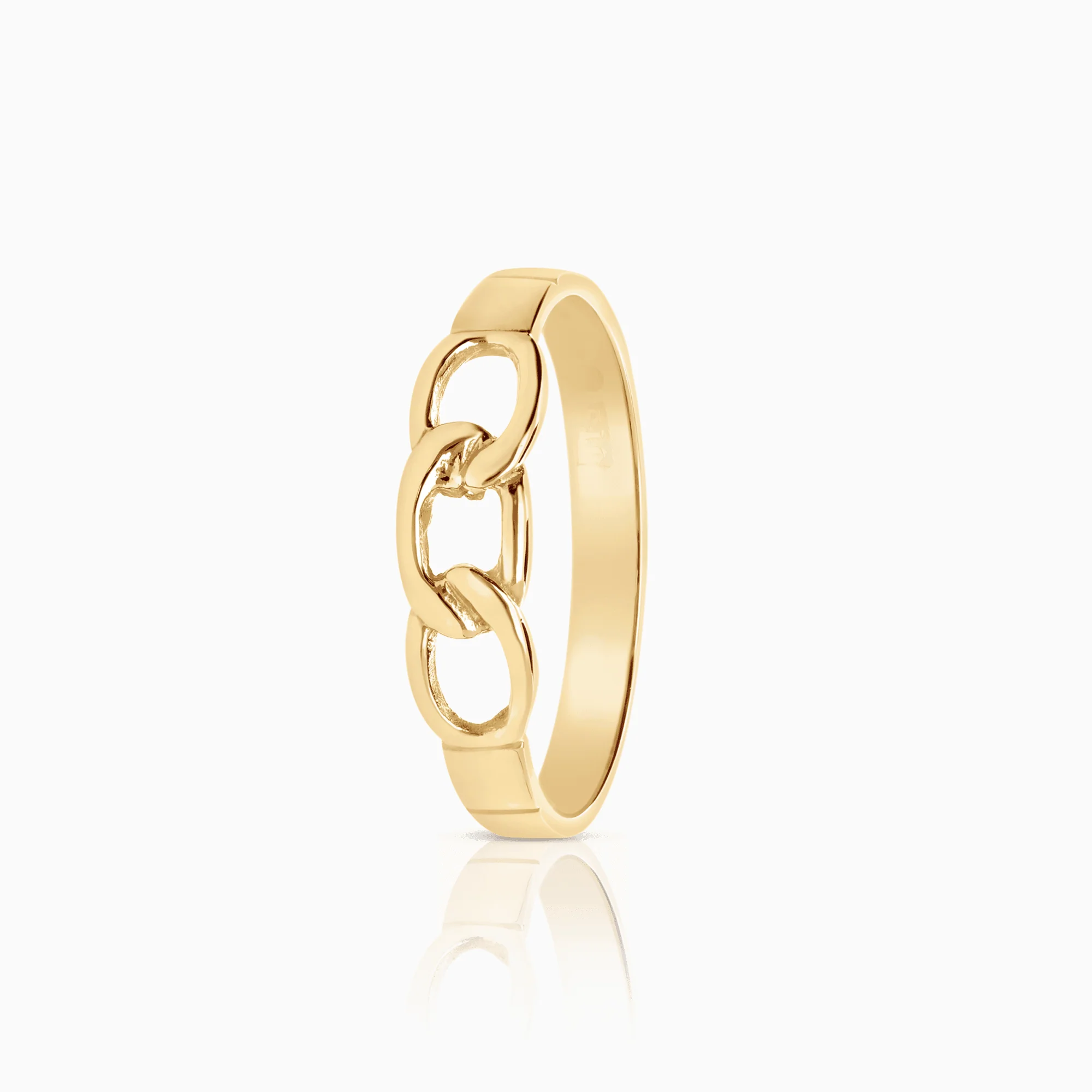 Curb Ring 2.42g 18K Gold