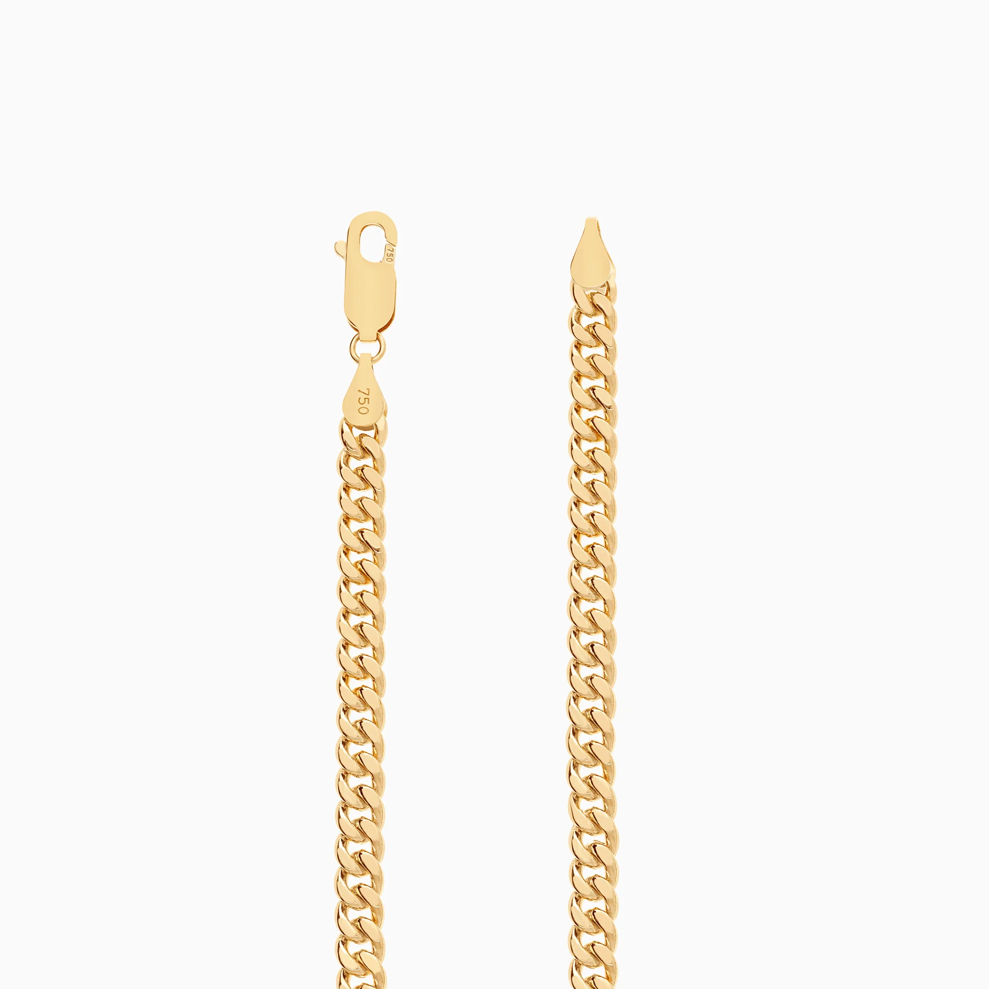 Curb bracelet 13.31g 18K gold - Image 2