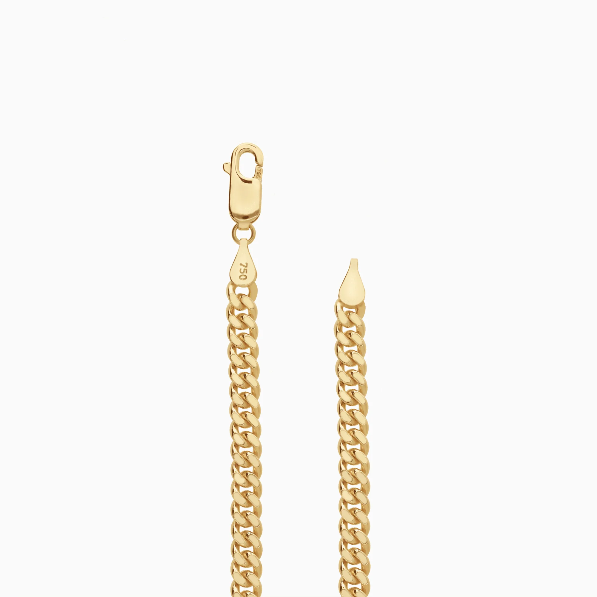 Curb bracelet 13.31g 18K gold - Image 2