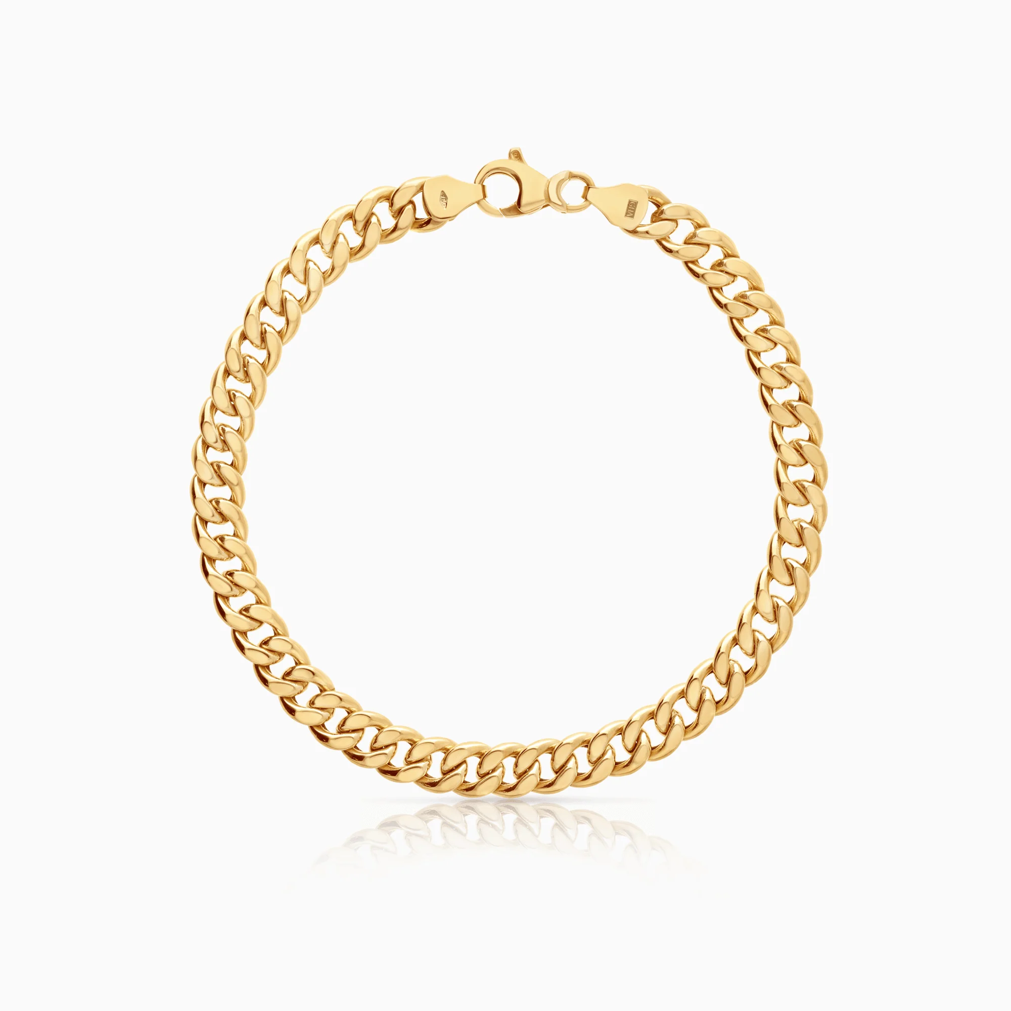 Curb Bracelet 14.10g 18K Gold