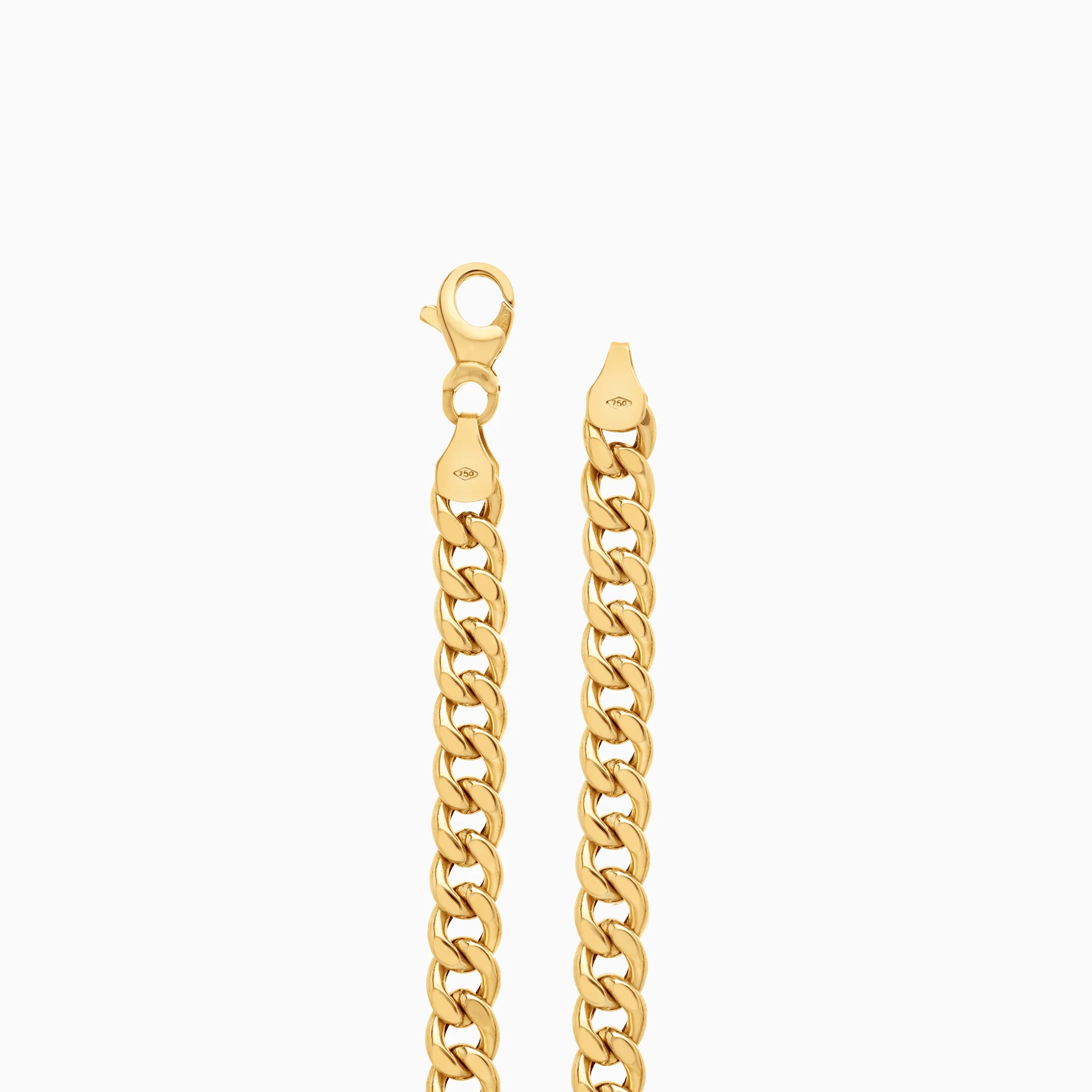 Curb Bracelet 14.10g 18K Gold - Image 2