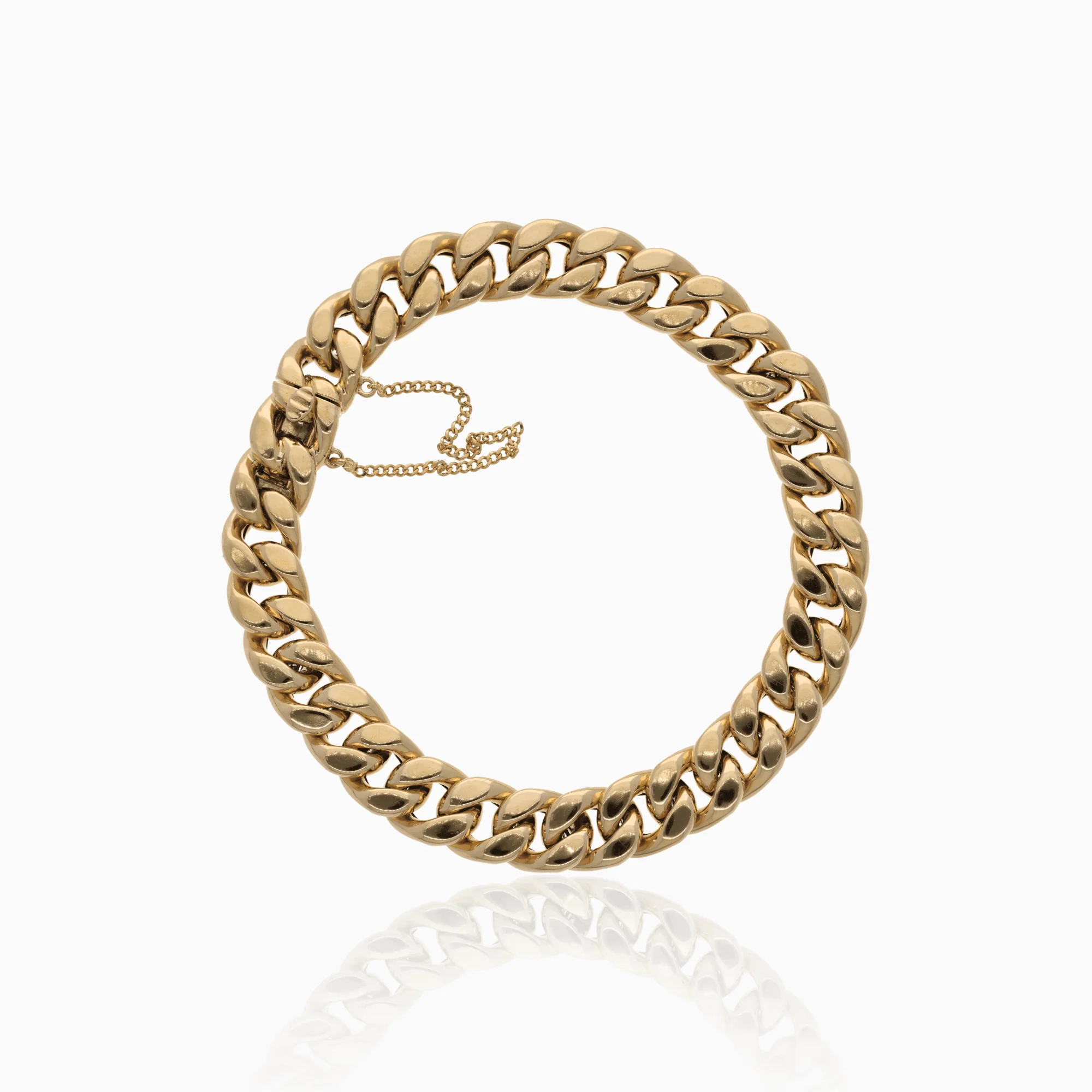 Curb Bracelet 17.0g 18K Gold