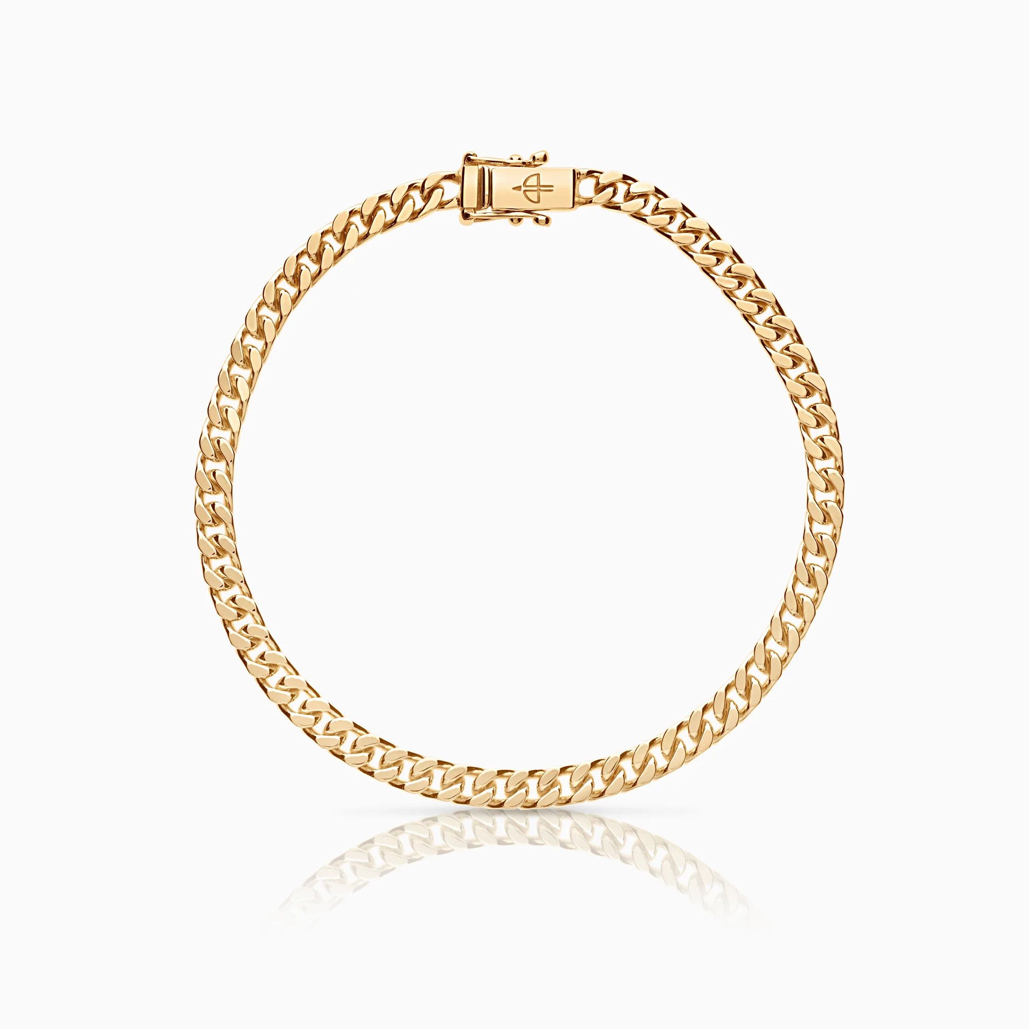 Curb bracelet 17.25g 18K gold