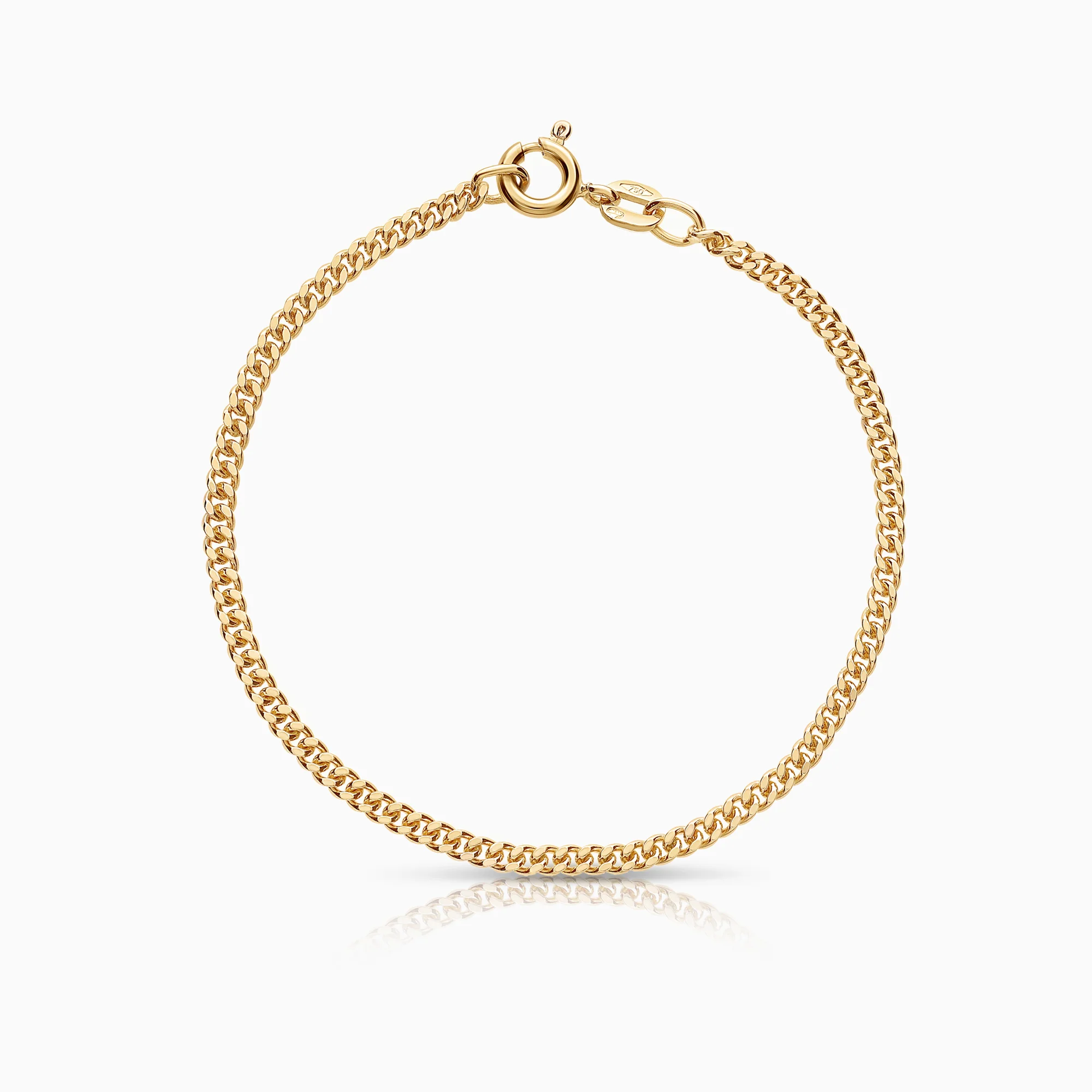 Curb Bracelet 2.56g 18K Gold