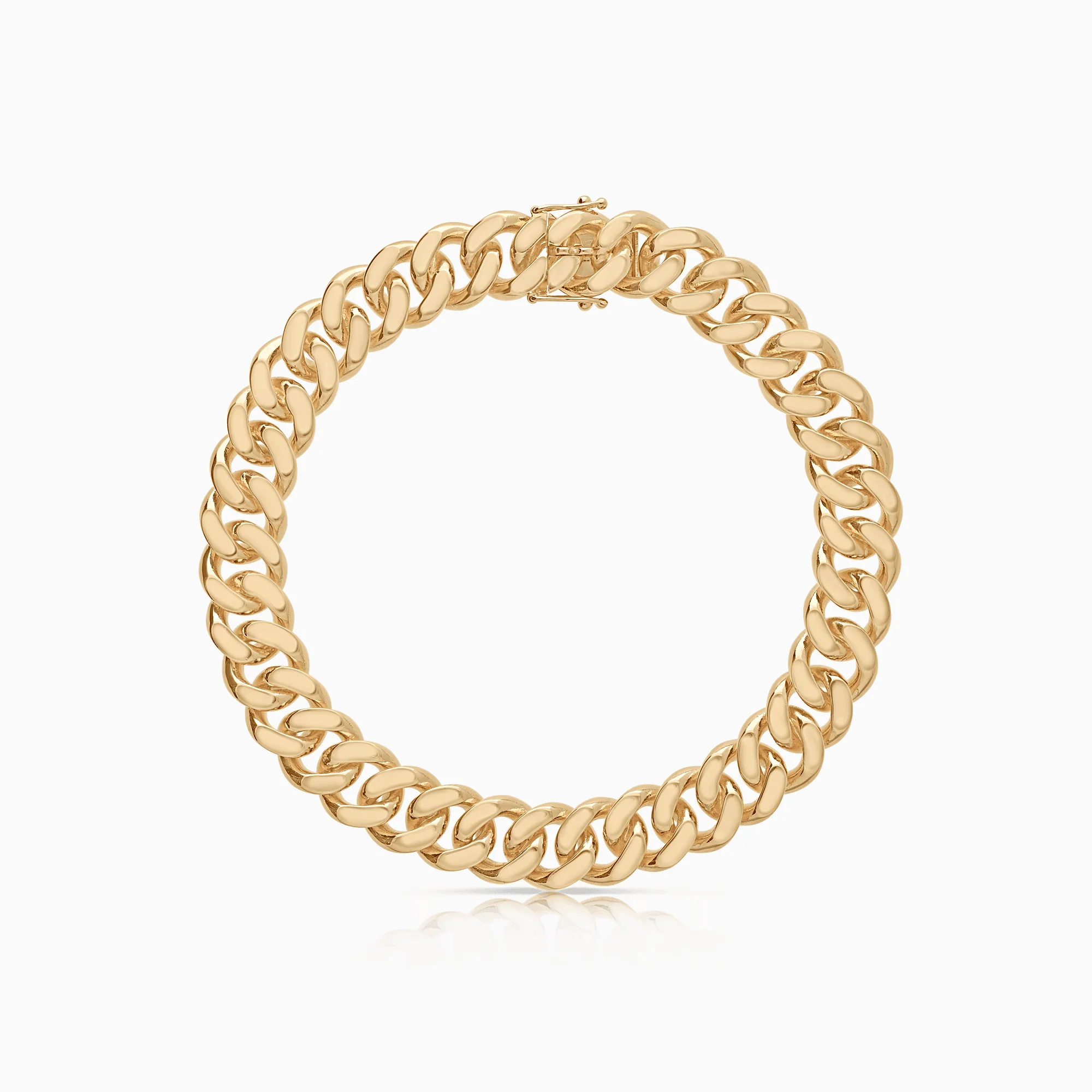 Curb bracelet 66.32g 18K gold
