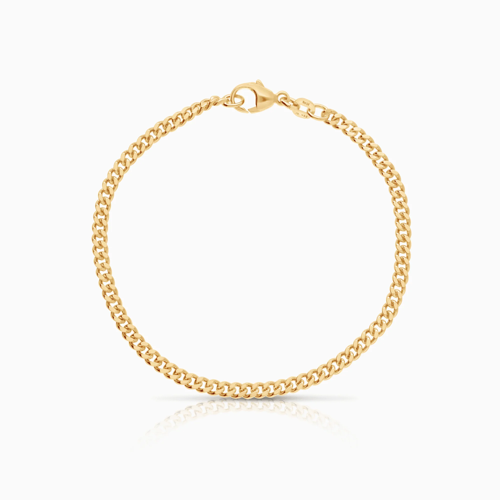 Curb bracelet 6.83g 18K gold