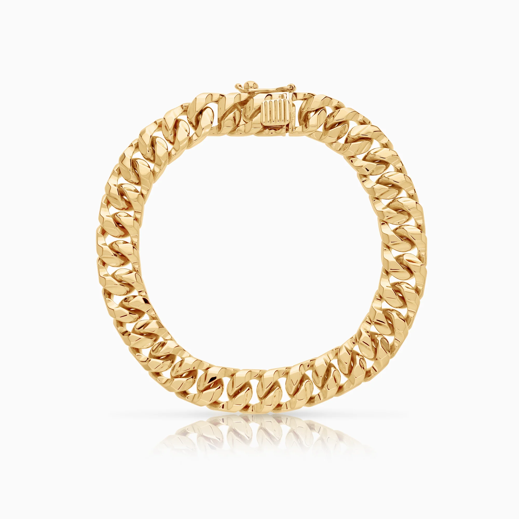 Curb bracelet 75.86g 18K yellow gold