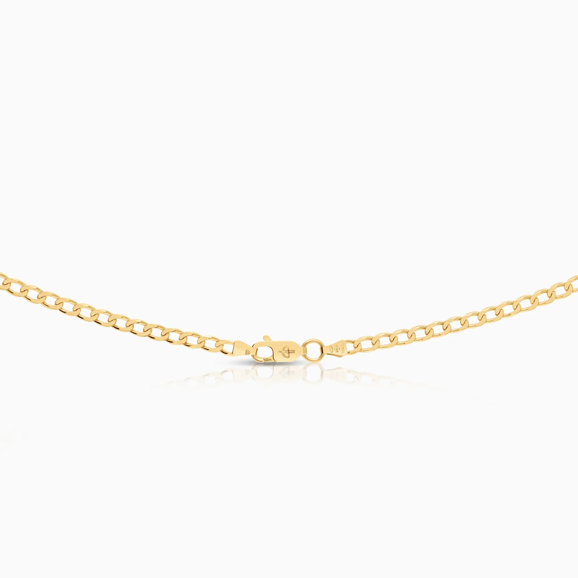 Curb necklace 8.11g 18K gold - Image 2