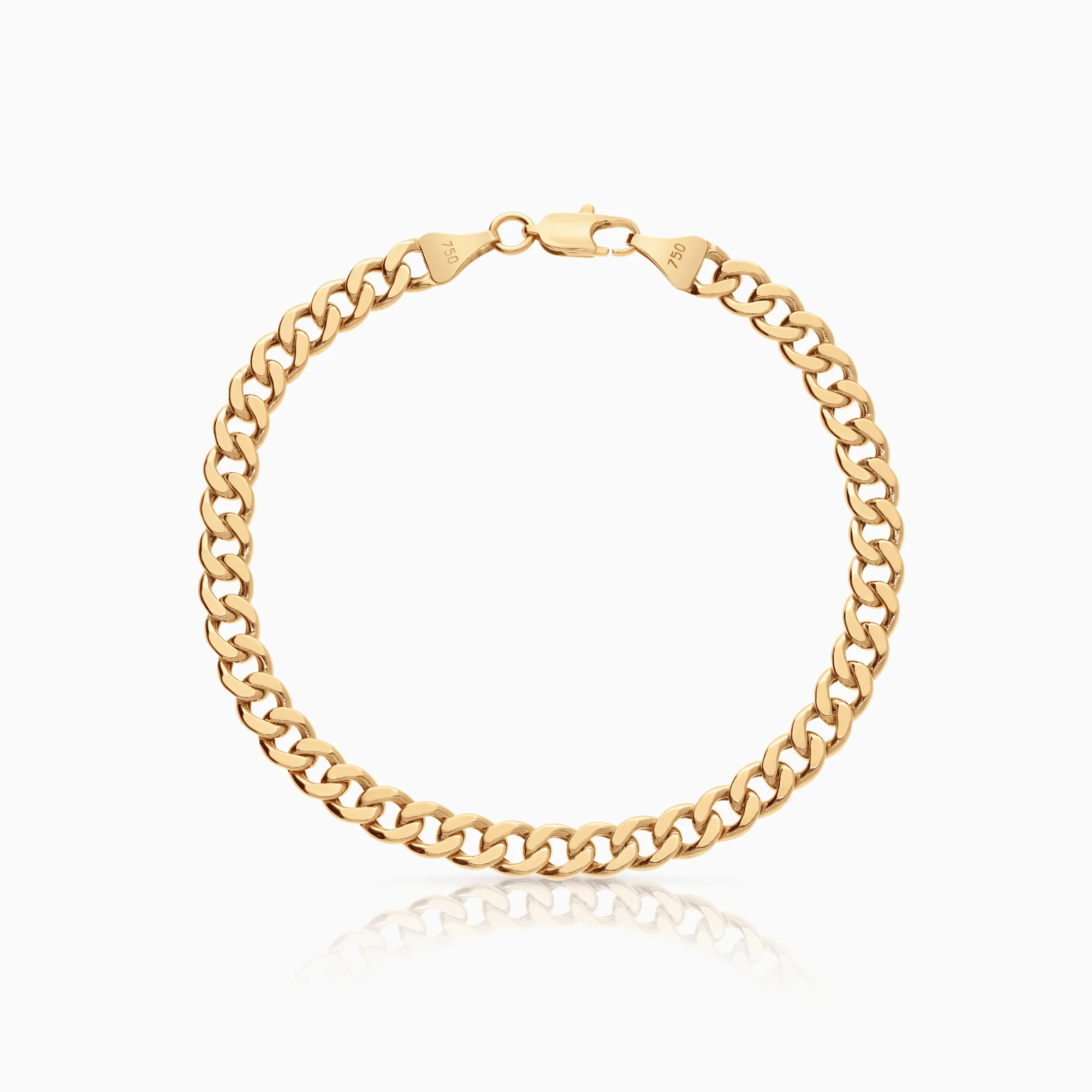 Curb bracelet 9.20g 18K gold