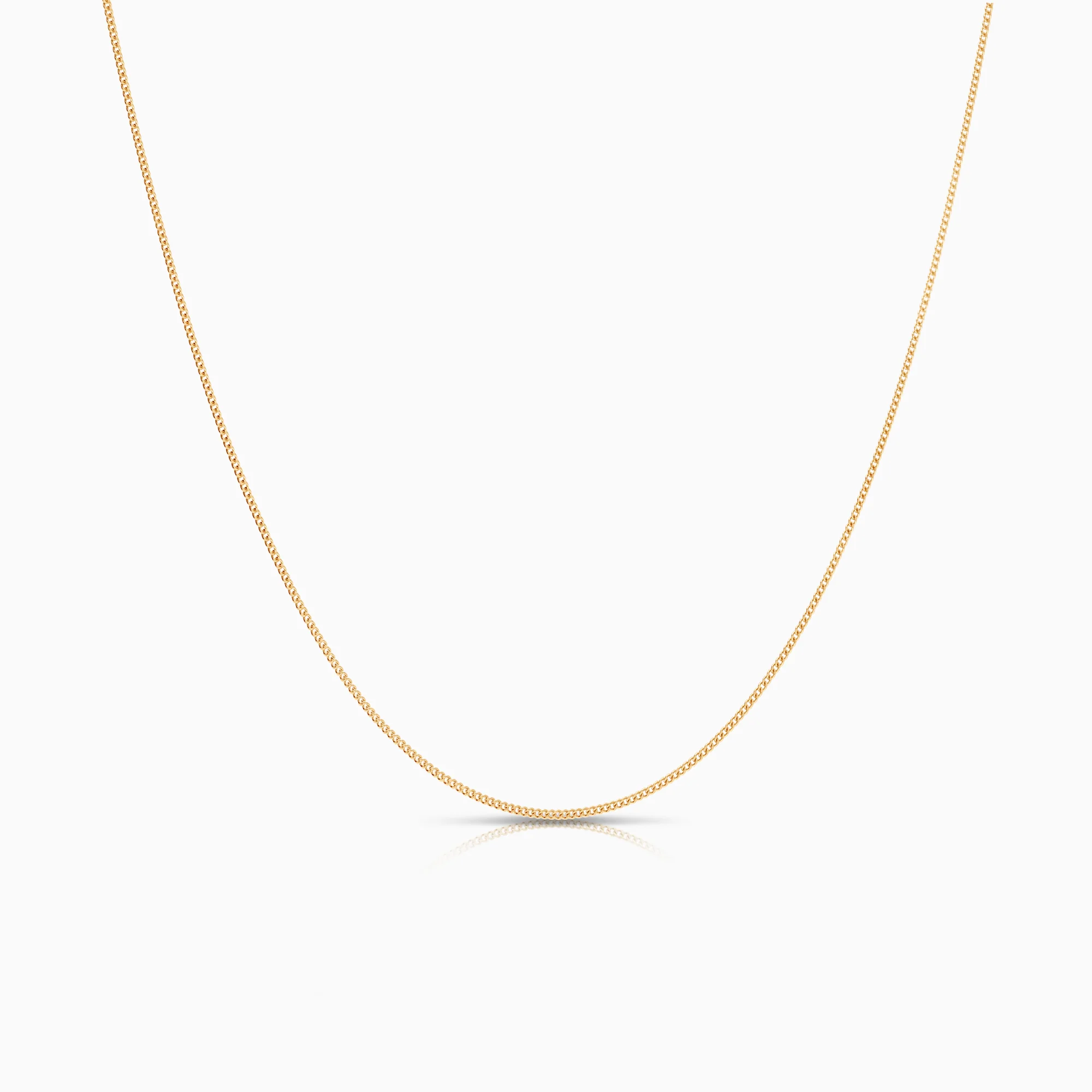 Curb necklace 1.28g 18K gold