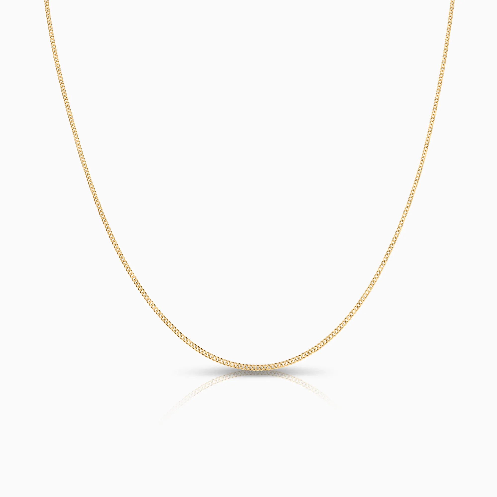 Curb necklace 1.33g 18K gold