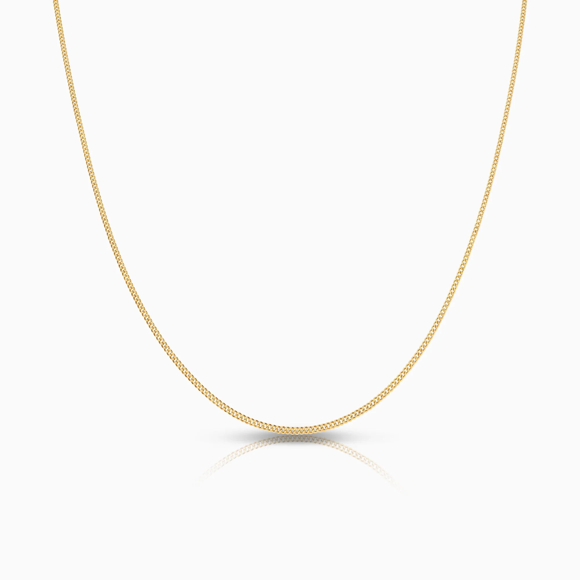 Curb necklace 1.35g 18K gold