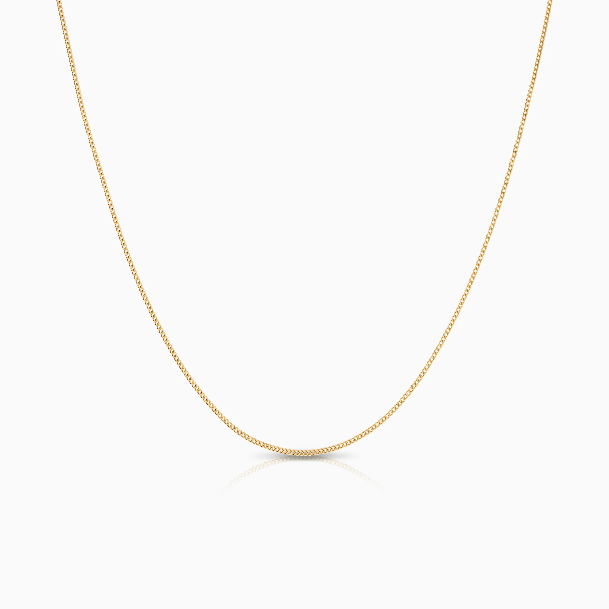 Curb necklace 1.36g 18K gold
