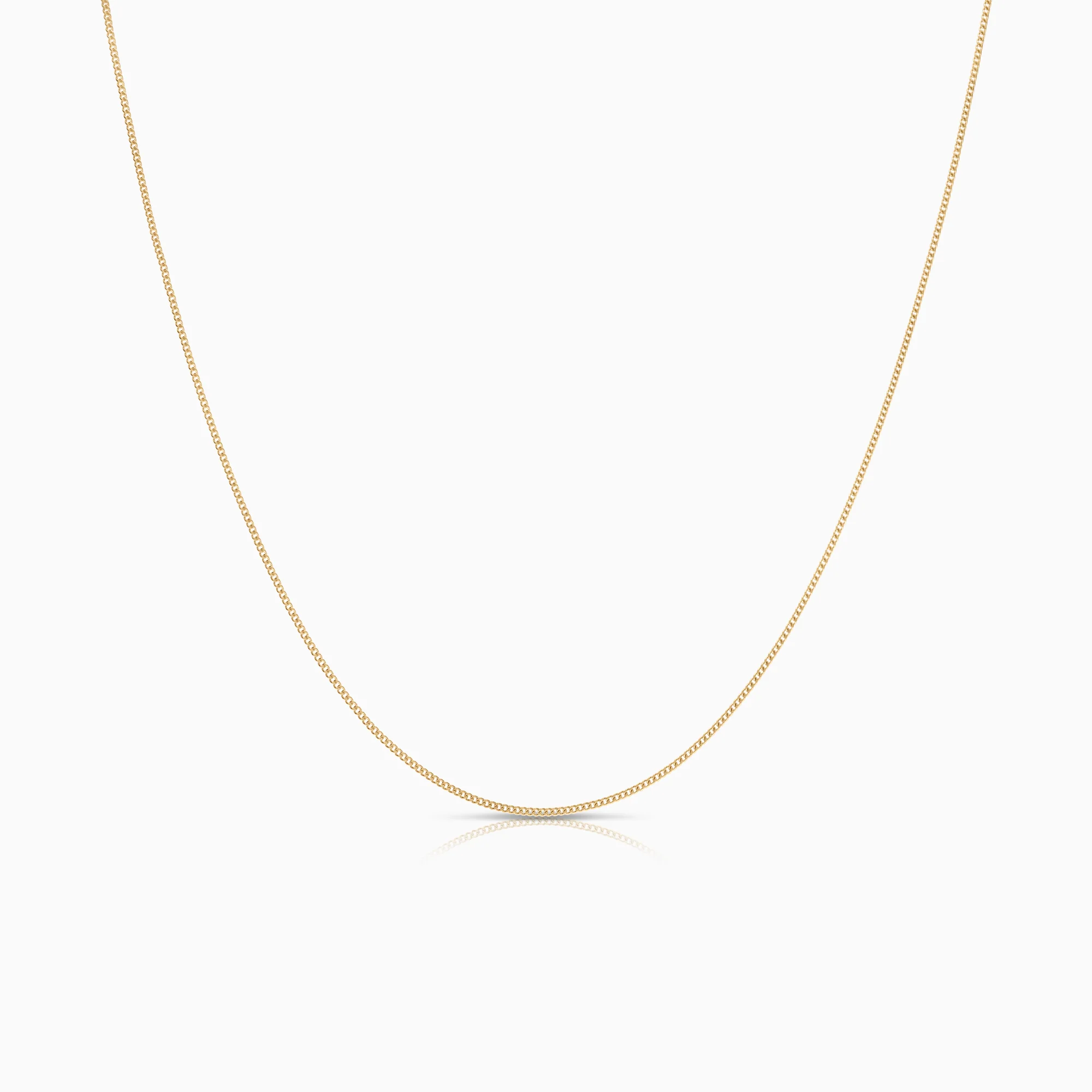Curb necklace 1.39g 18K gold