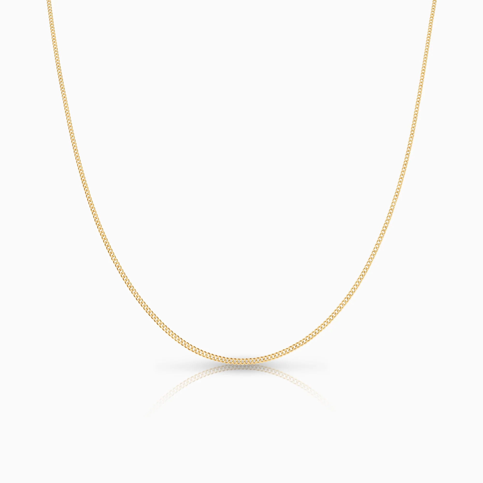 Curb necklace 1.47g 18K gold