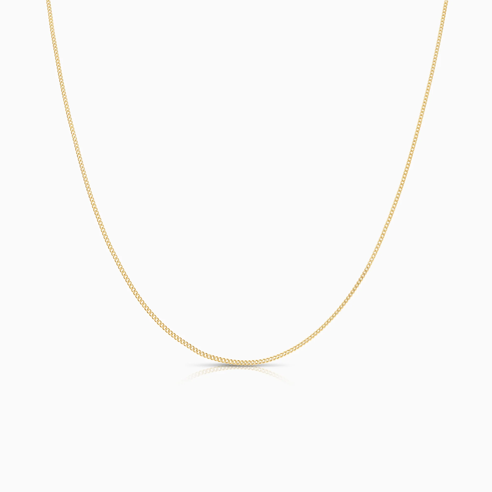 Curb necklace 1.48g 18K gold