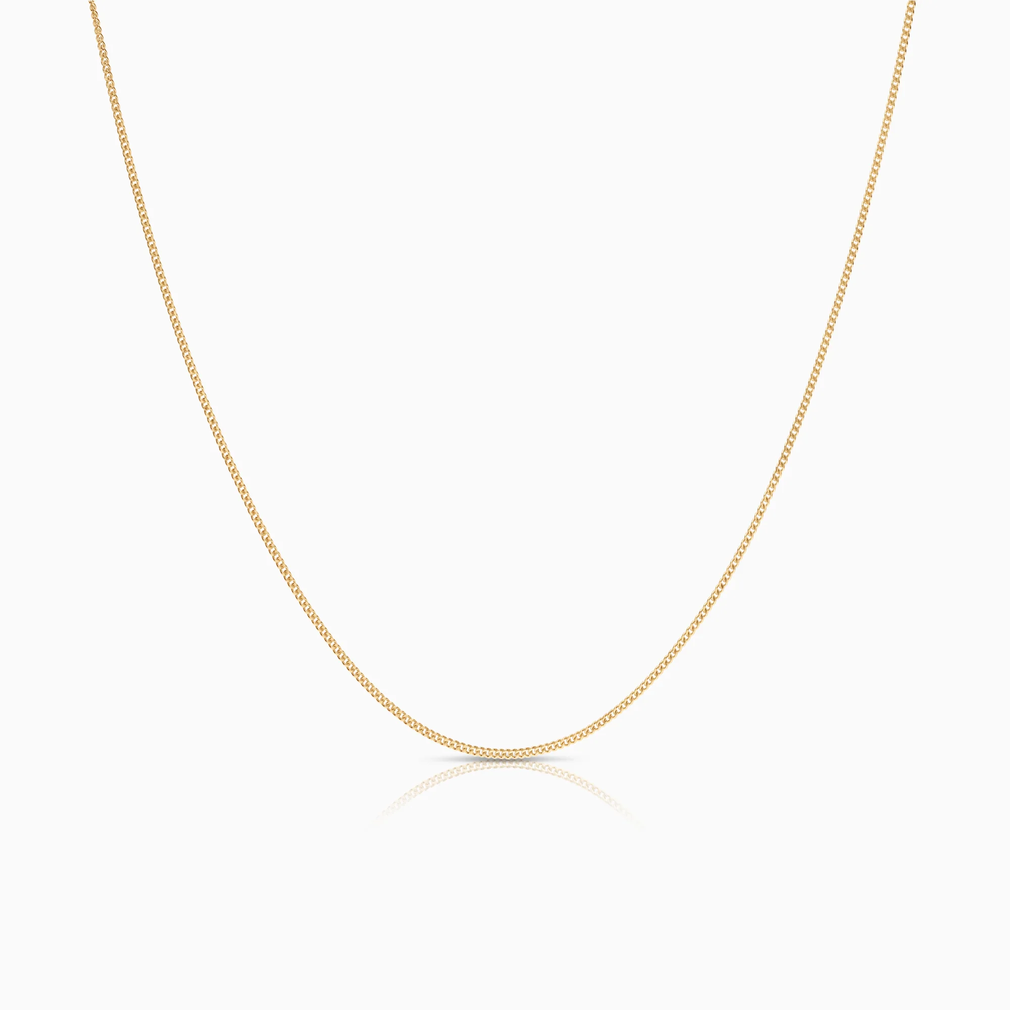 Curb necklace 1.51g 18K gold