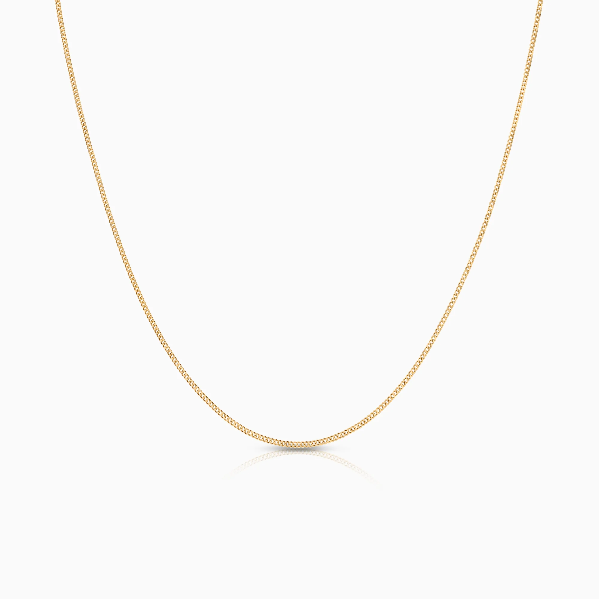 Curb necklace 1.53g 18K gold