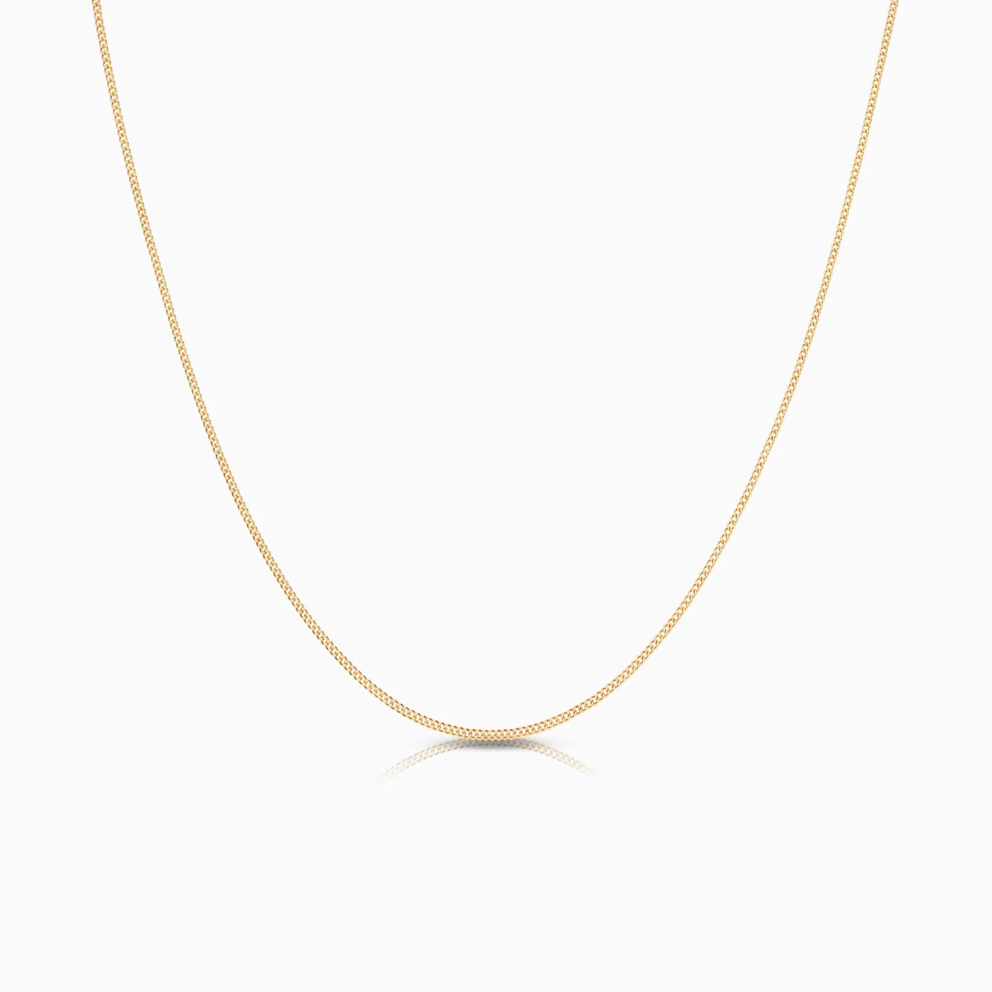 Curb necklace 1.58g 18K gold