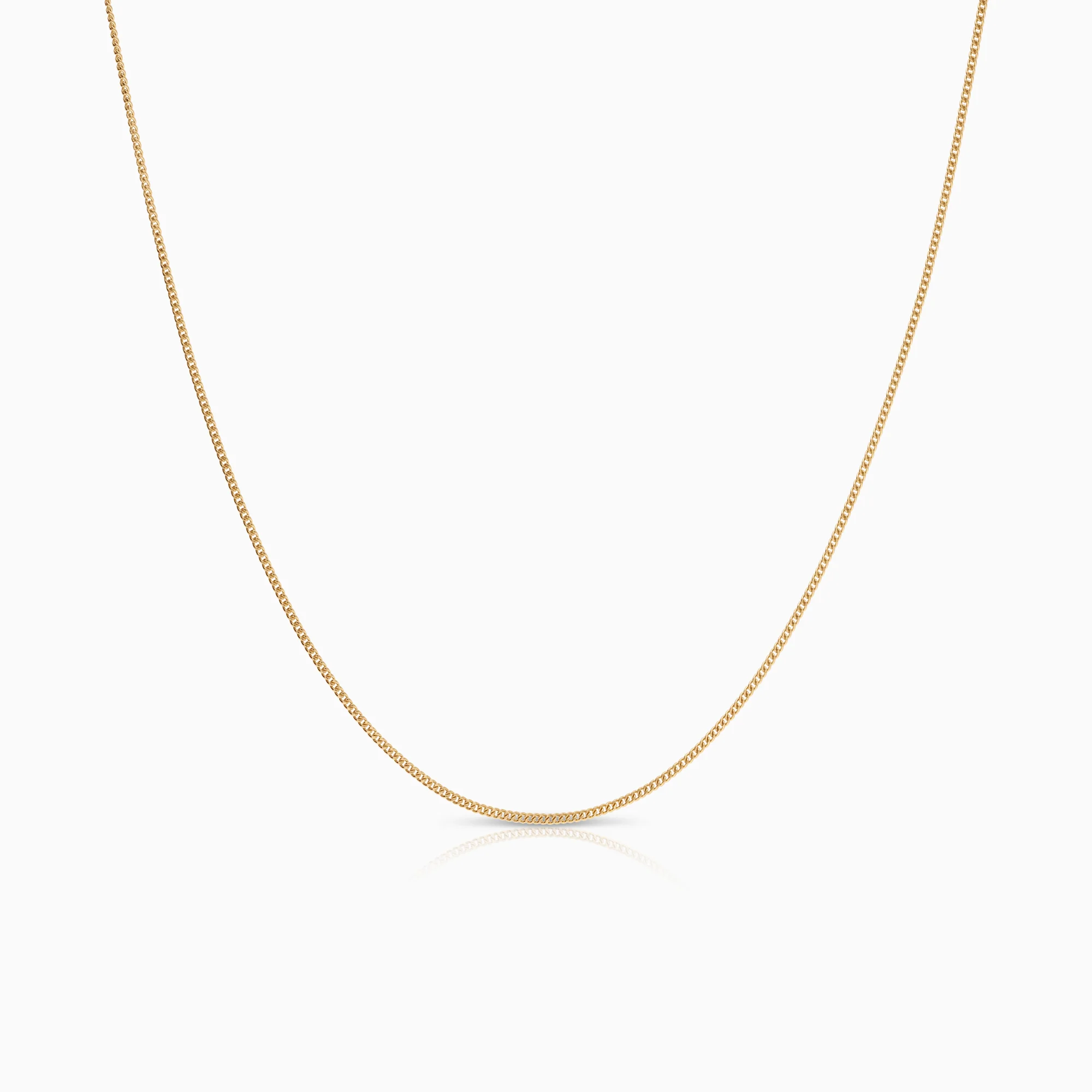 Curb necklace 1.59g 18K gold