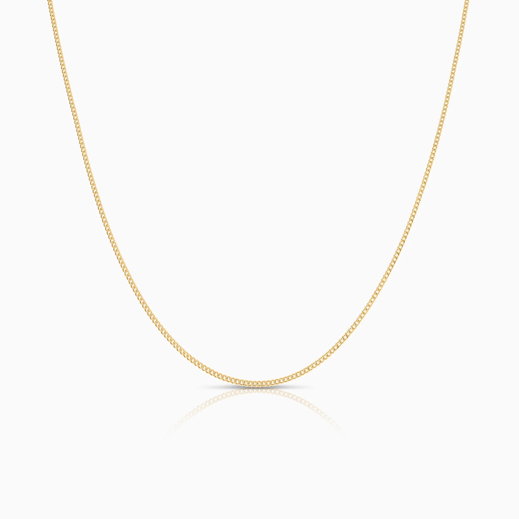 Curb necklace 1.59g 18K gold